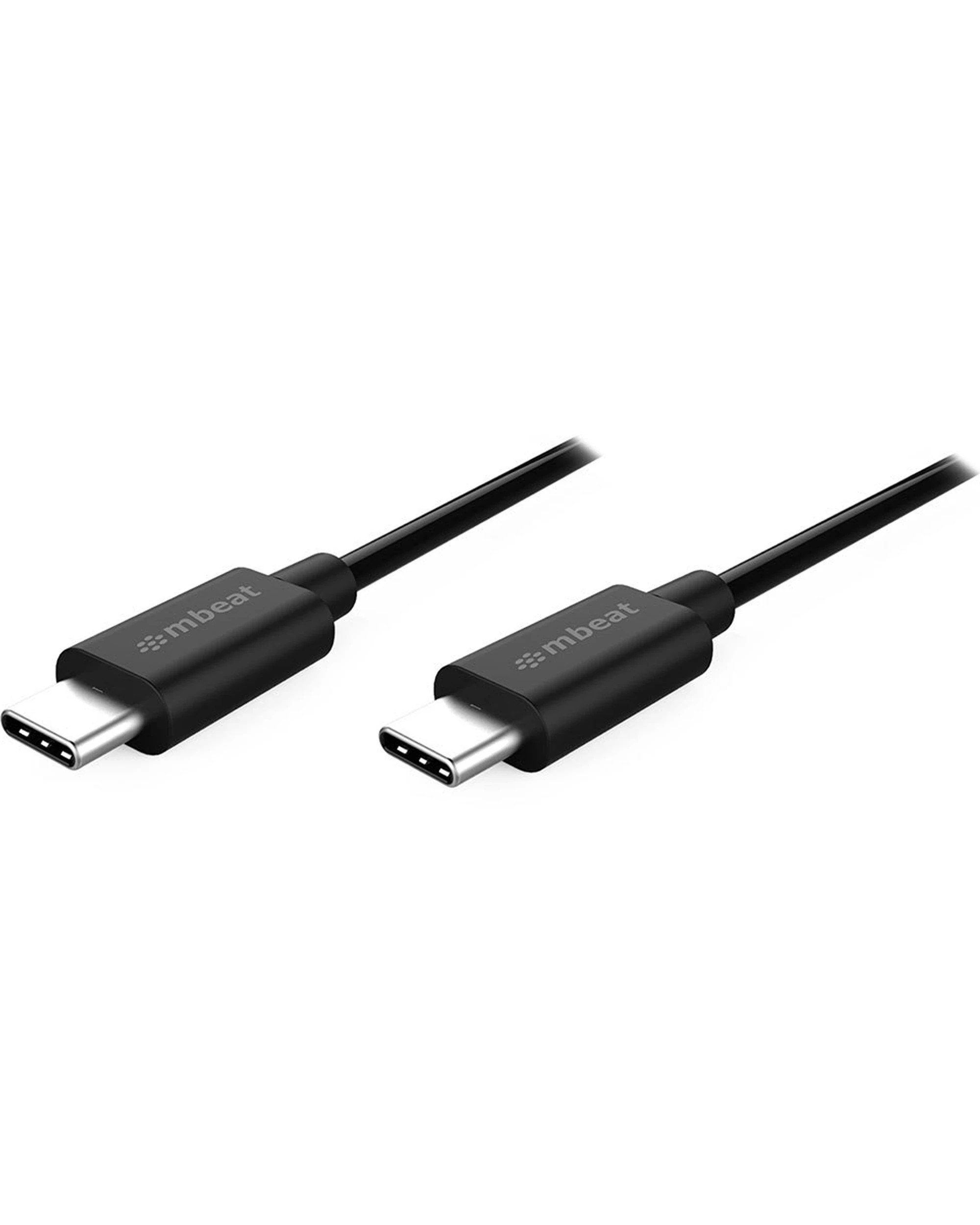 mBeat Prime 3A USB-C to USB-C 2.0 Charge Sync Cable 1m - Black - Kmart