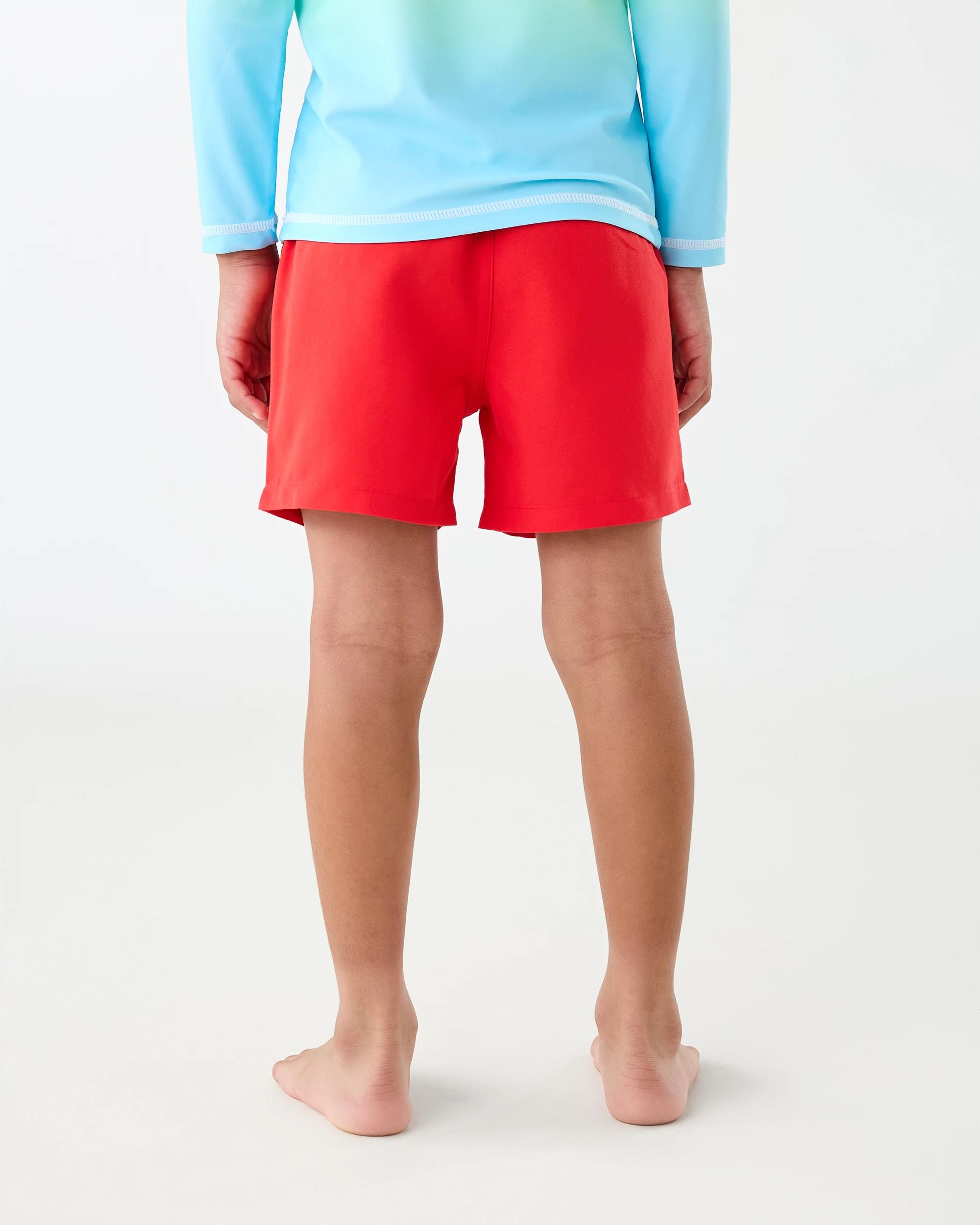 2 Plain Boardshorts Pop Red, 2 of 5