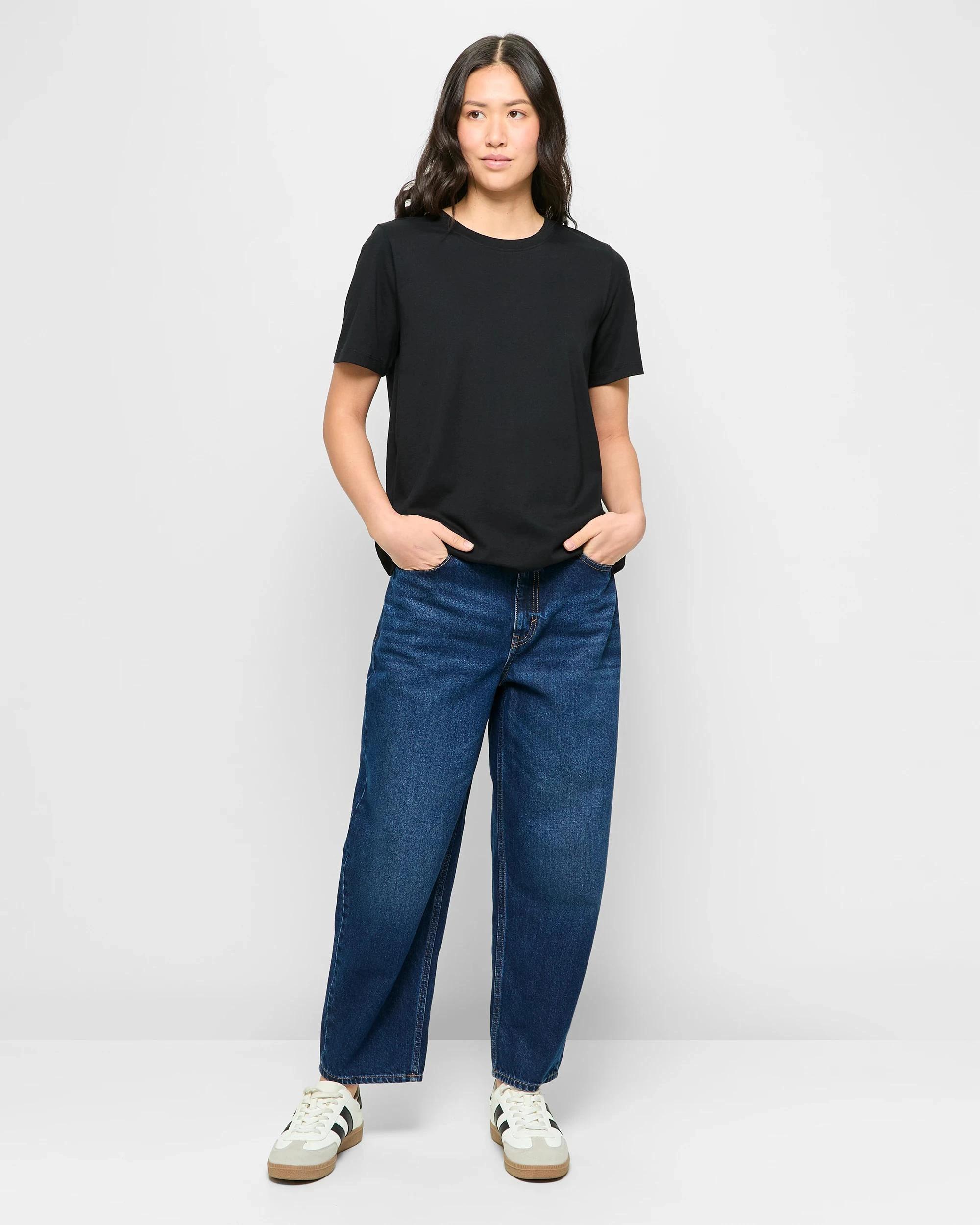 2 Target Australian Cotton Classic T-Shirt BLACK, 2 of 5