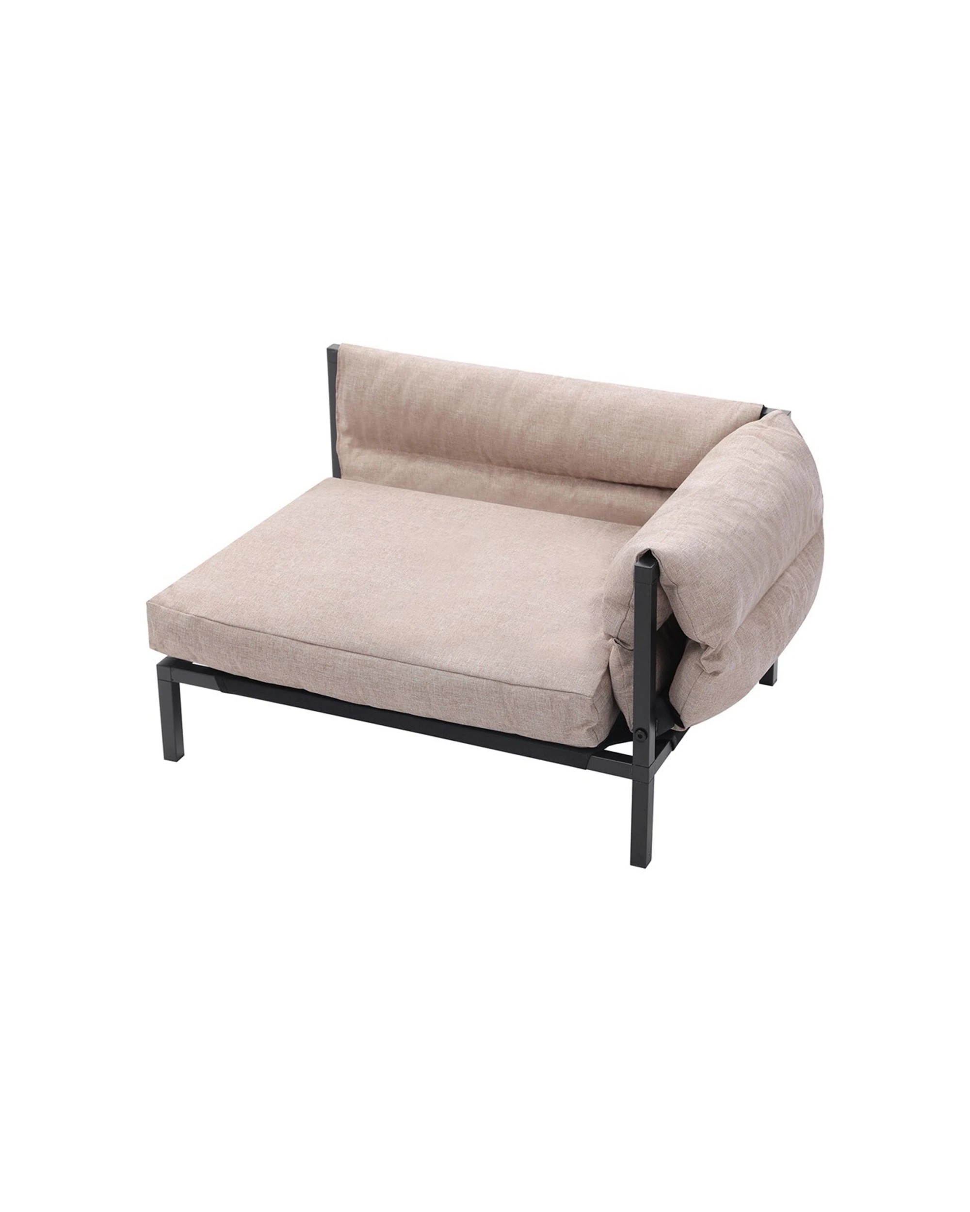 1 Paws And Claws Elevated Sofa Pet Bed Medium Linen Beige Comfortable Design
 - Natural, 1 of 3