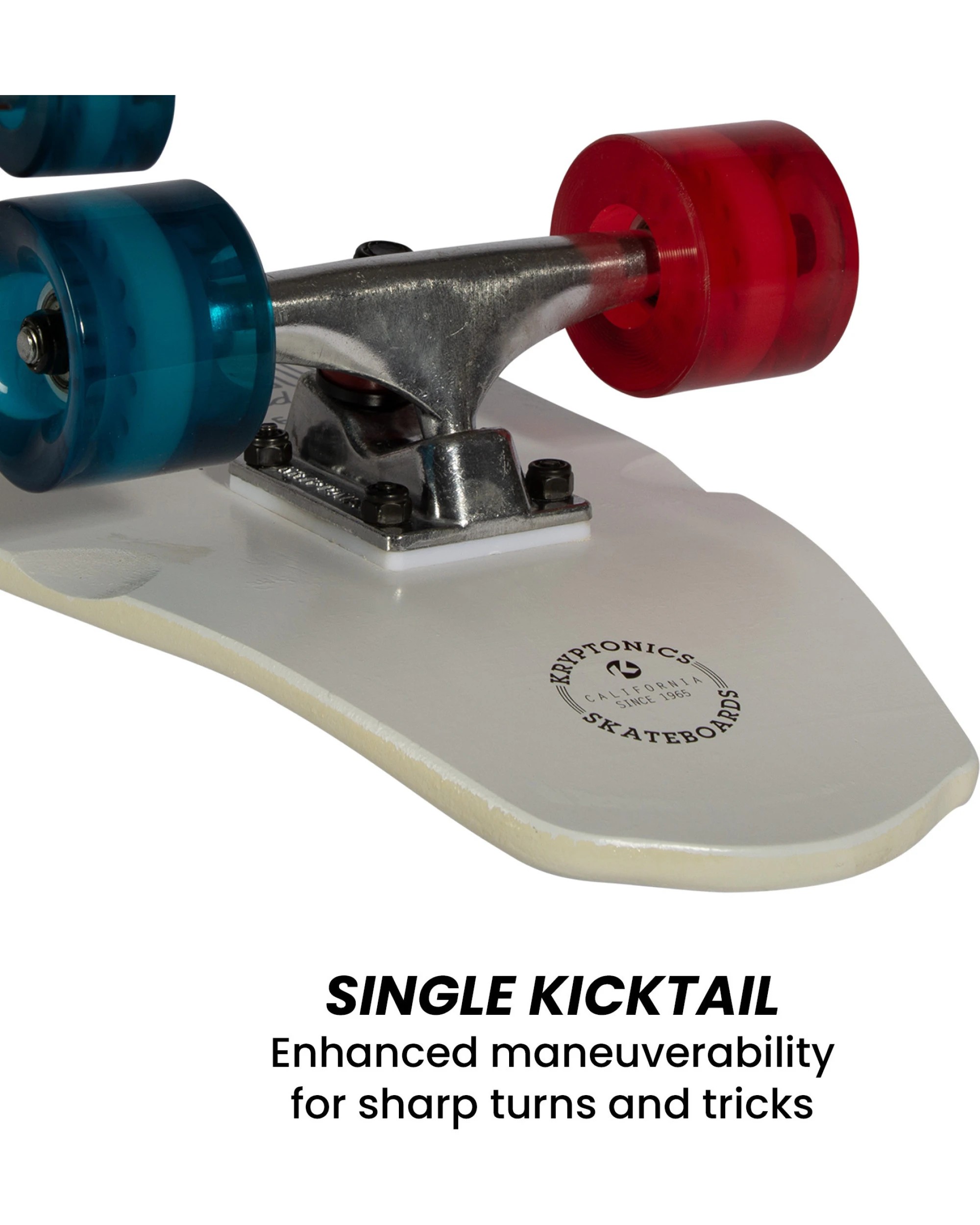 3 Kryptonics 23-inch Mini Fat Cruiser Board Skateboard - Liberty Blue, 3 of 10