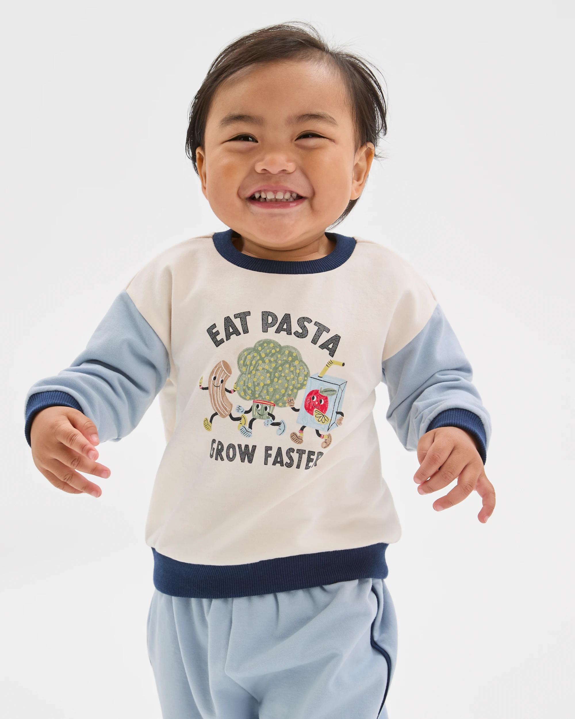 3 Target Baby Organic Cotton Jumper & Trackpants 2 Piece Set BLUE, 3 of 6
