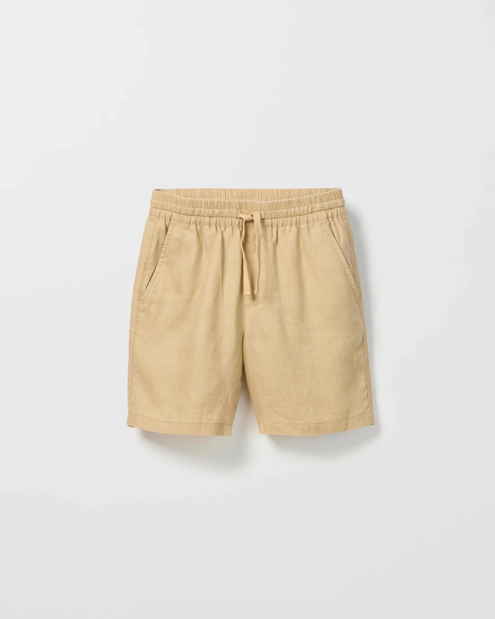 5 Target European Linen Shorts TAN, 5 of 6