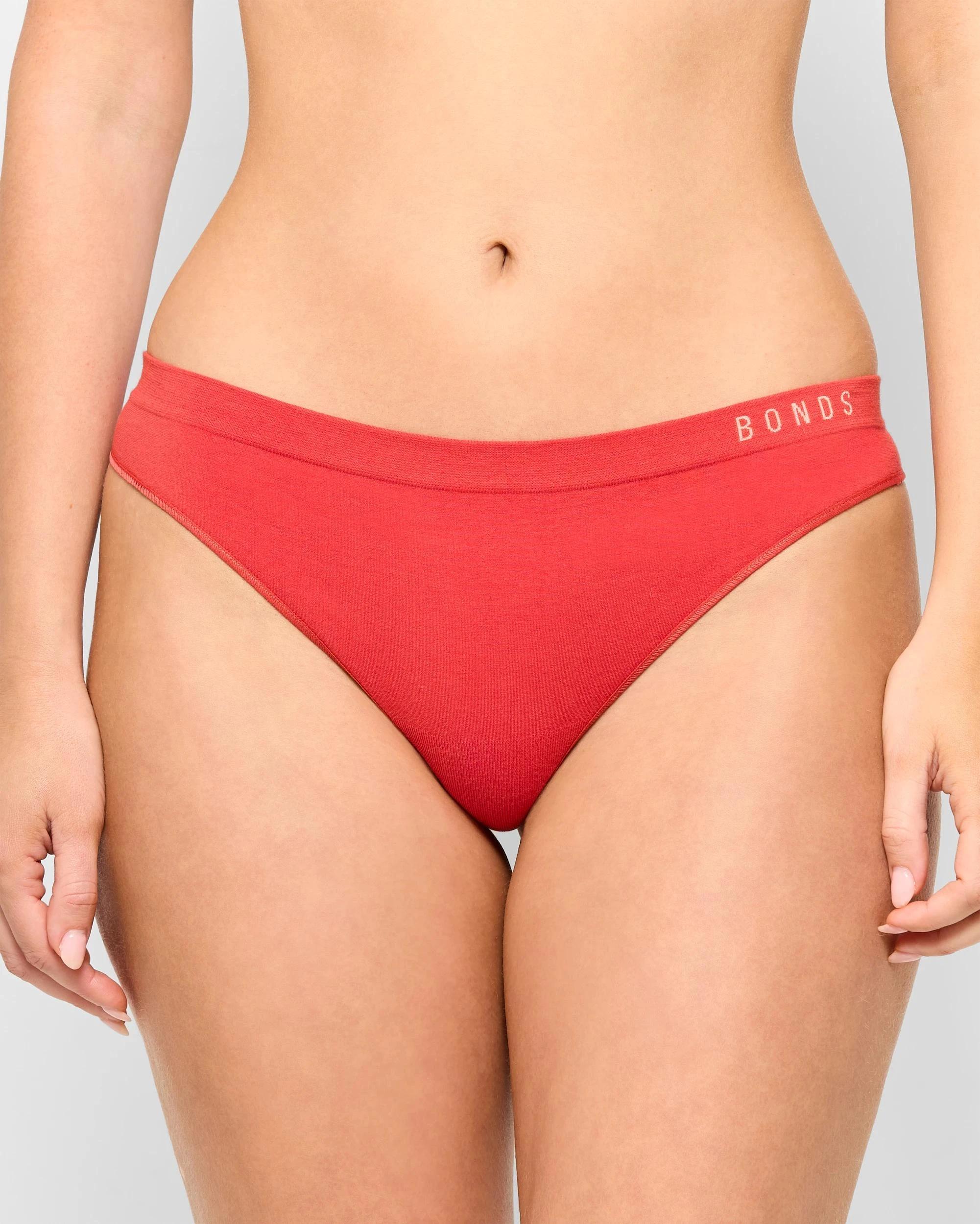 1 Bonds Womens Seamfree G-String Briefs RED DUST, 1 of 2