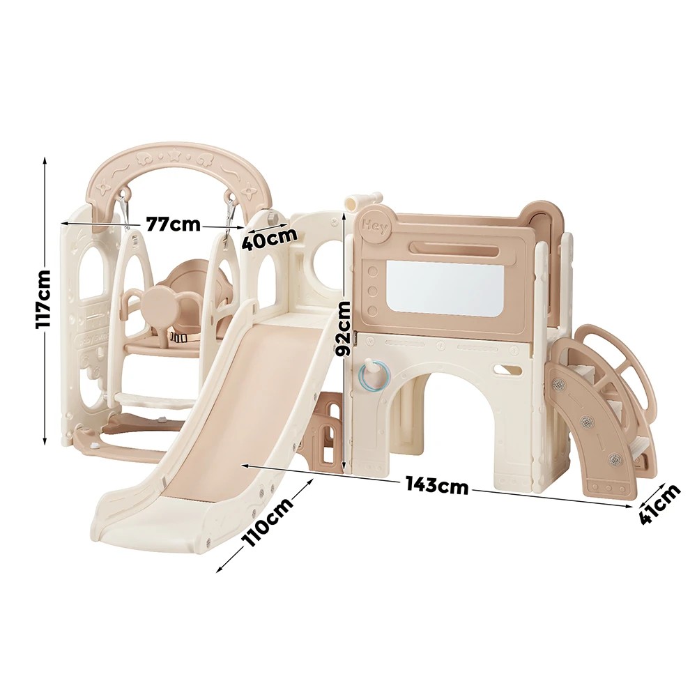 2 PlayPals 10-in-1 Toddler Swing Slide Set Sport and Art Indoor Outdoor Play Center - Multi, 2 of 3