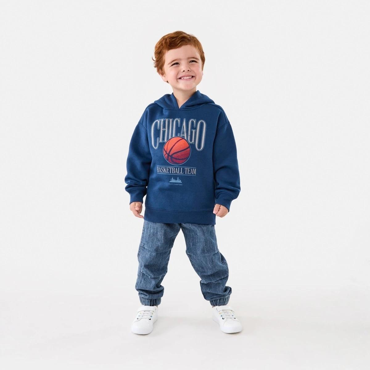 5 Print Hoodie Nvy Bball, 5 of 8