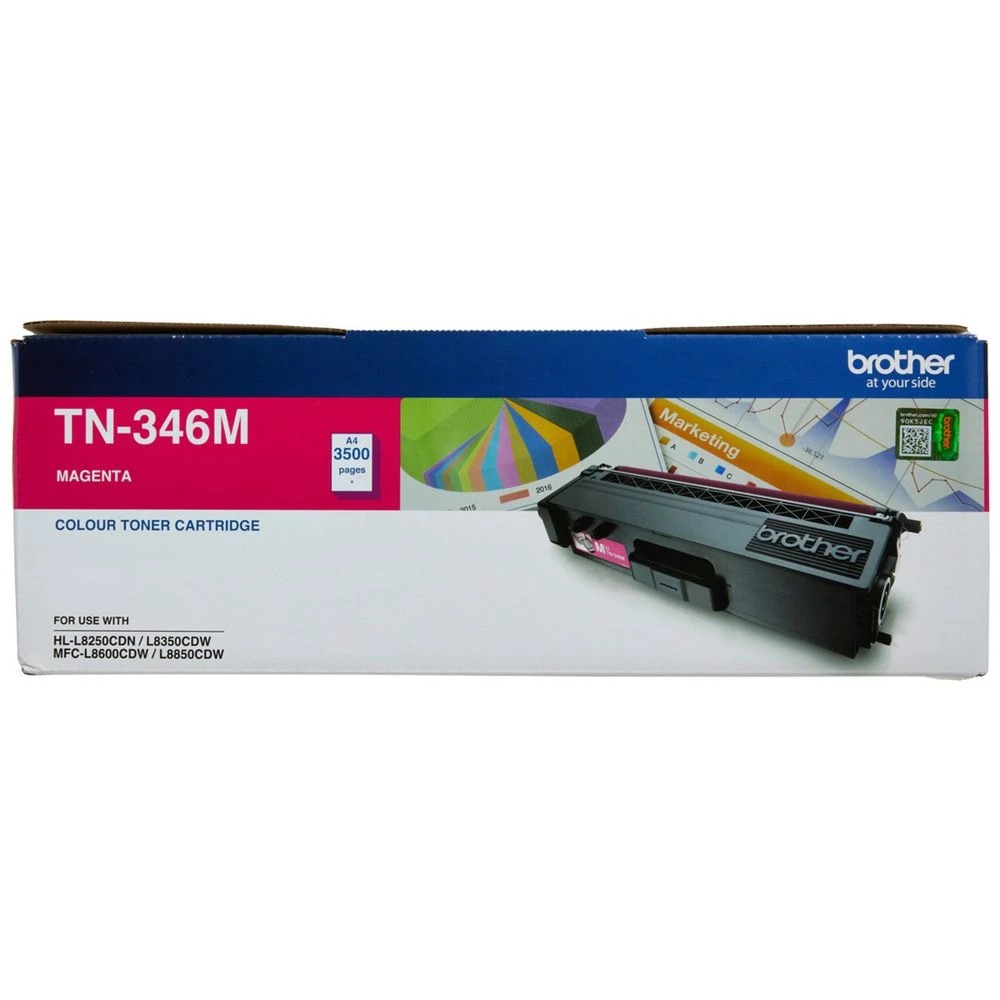 1 Brother TN 346 Toner Cartridge Magenta, 1 of 2