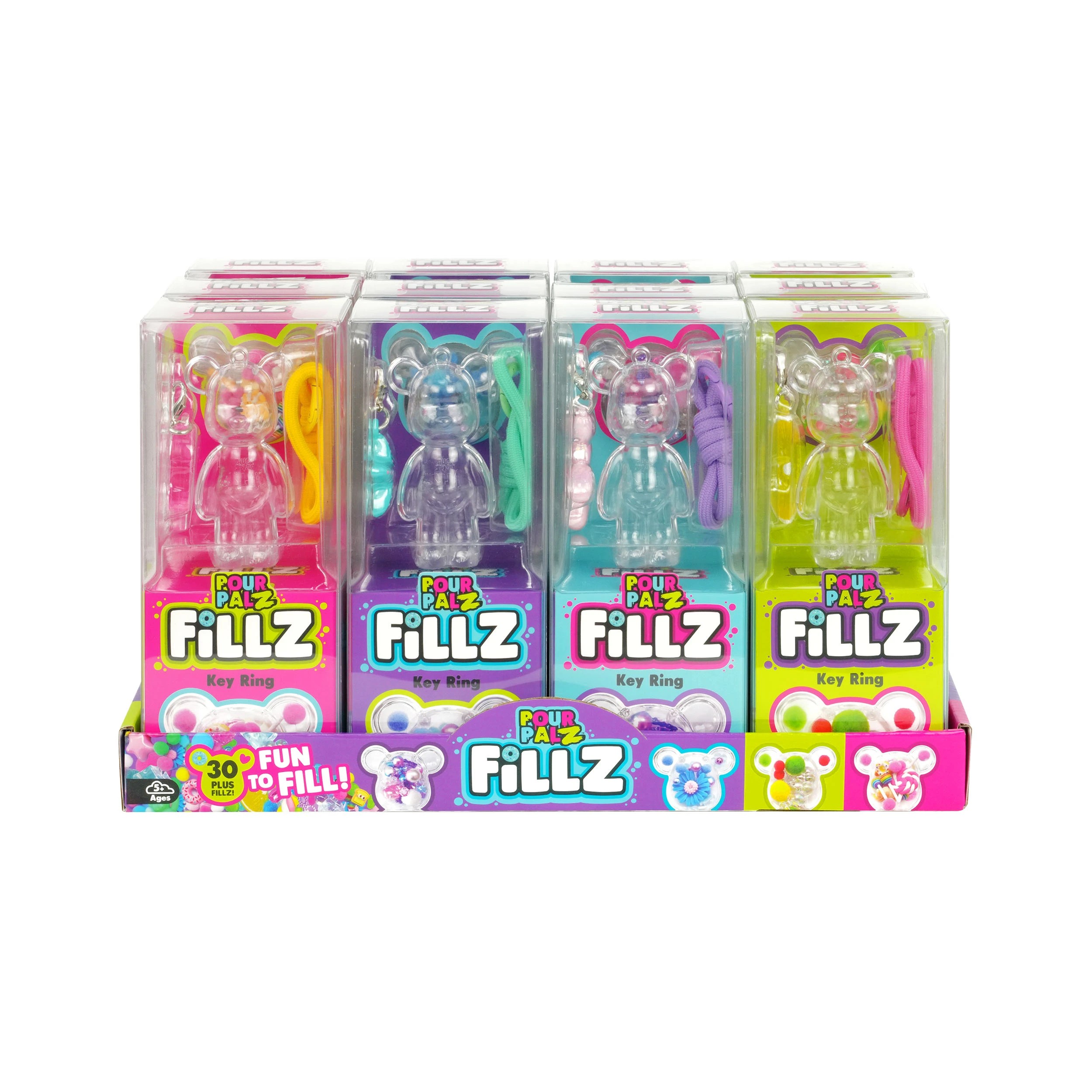 2 Pour Palz Fillz Bear Keyring - Assorted, 2 of 8