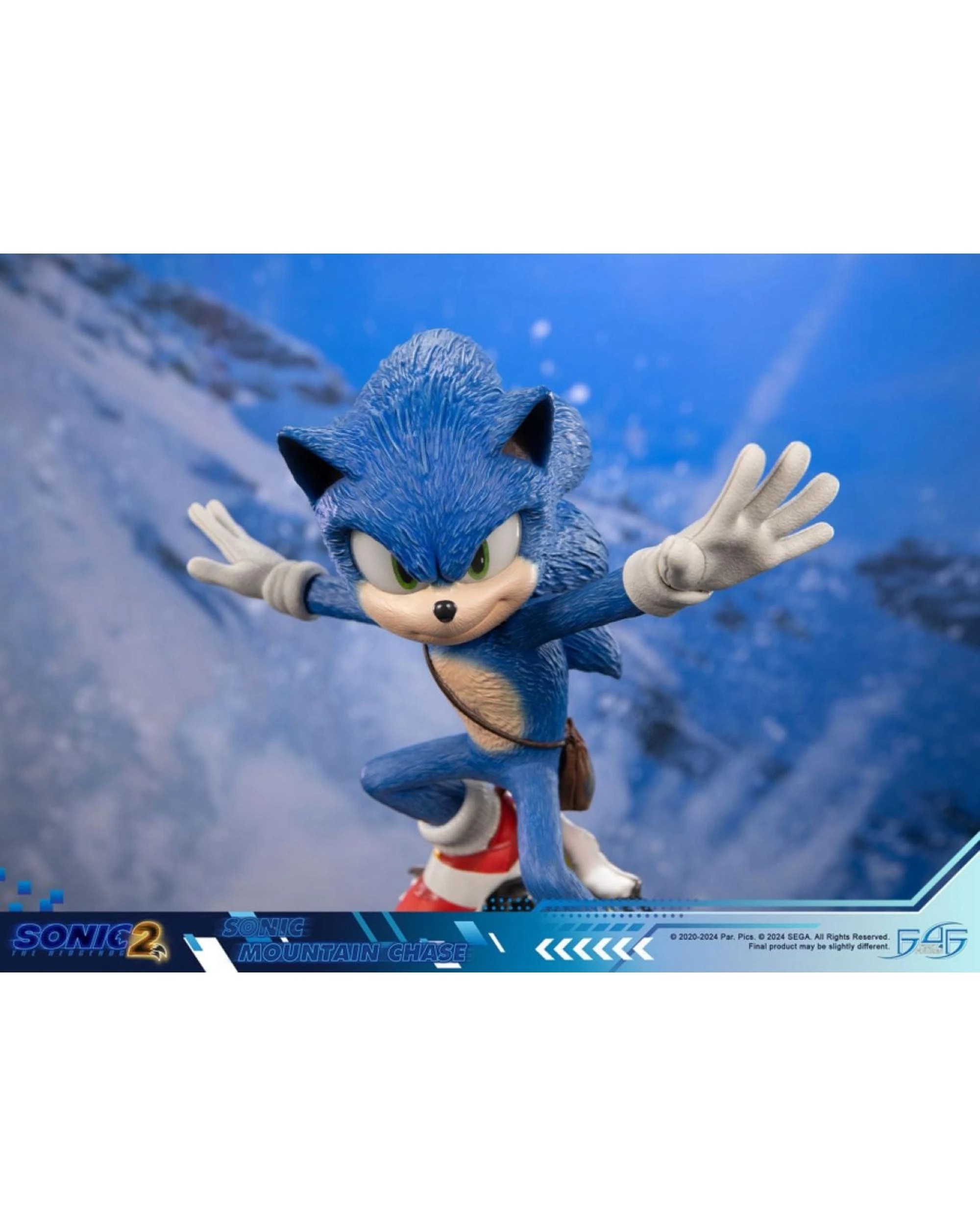 6 Sonic the Headgehog 2 Sonic Mountain Chase Statue, 6 of 8