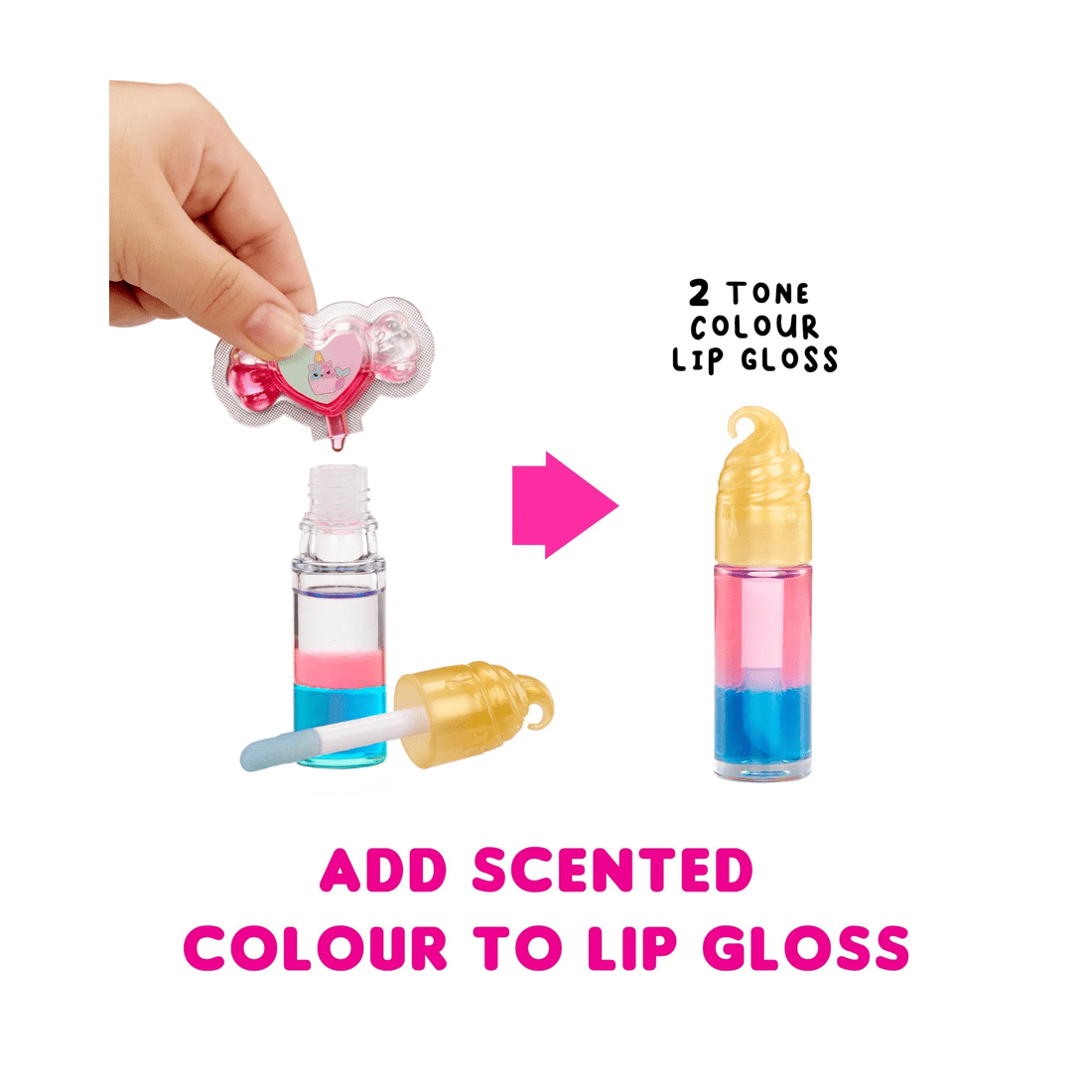 4 Yummiland Lip Gloss Dolls: Mystery Colour Change - Assorted - Multi, 4 of 4