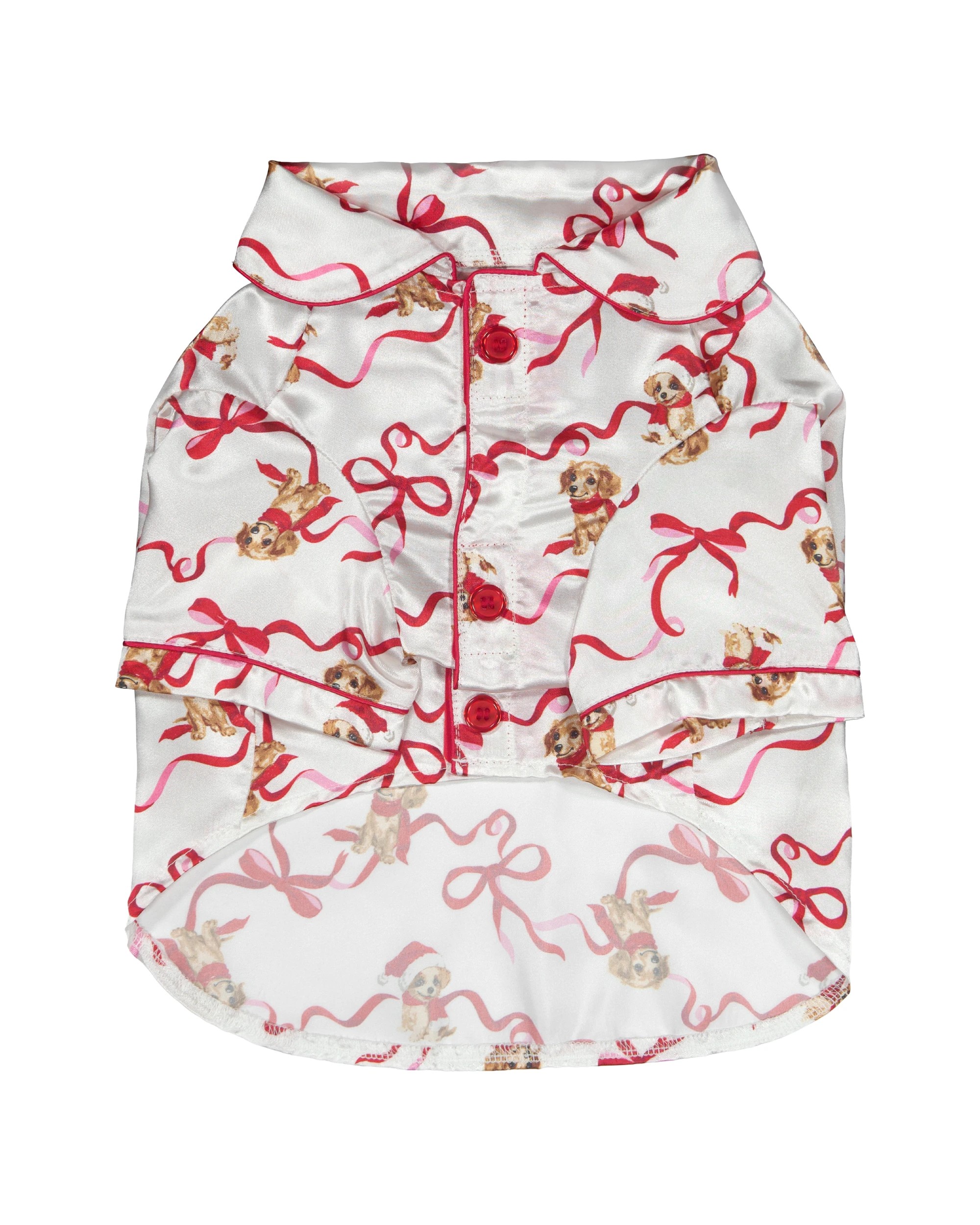6 Family Matching Christmas Dog Ribbon Mini Me Pyjama M, 6 of 9