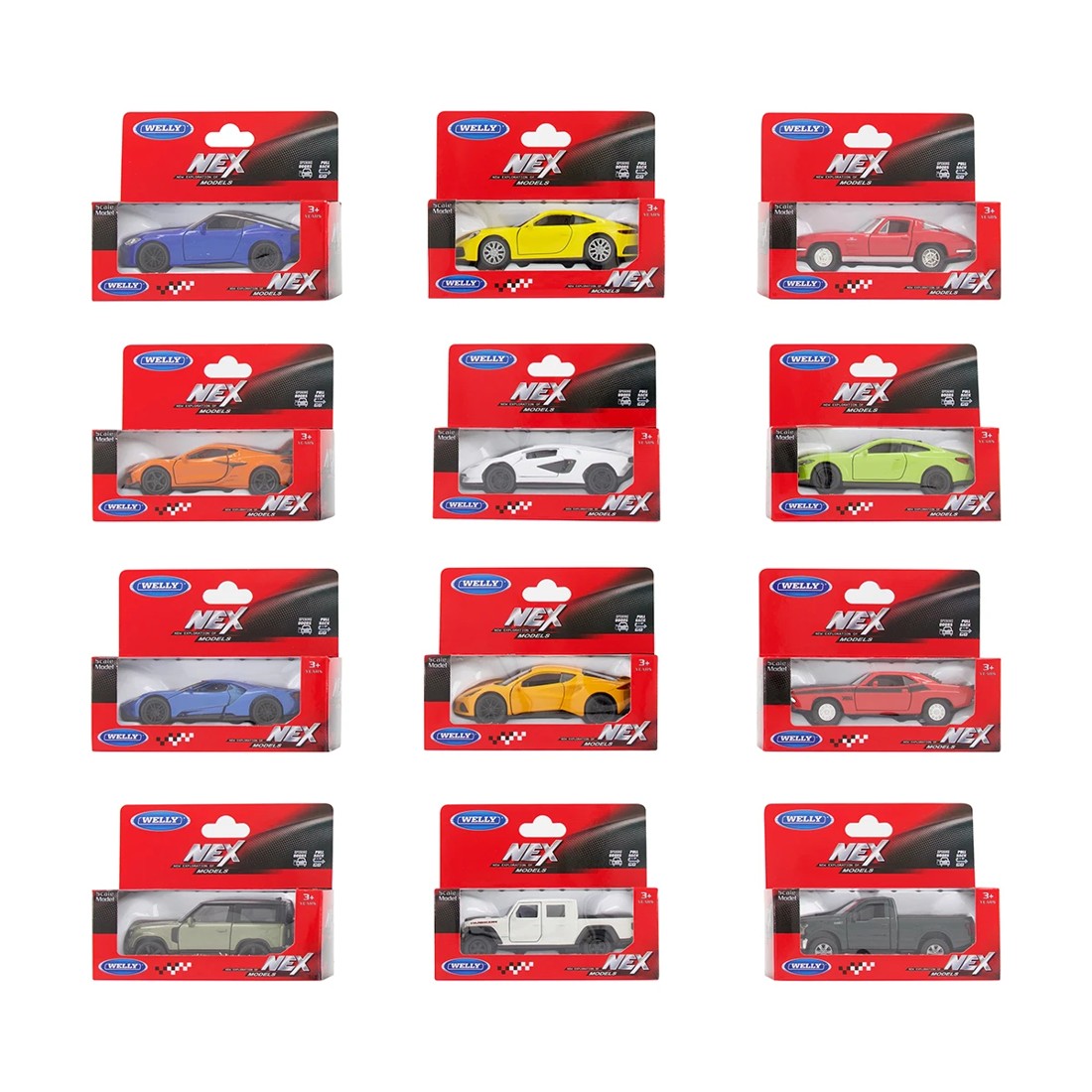 1 Welly NEX Models 1:38 Diecast Pull Back Cars - Assorted, 1 of 10
