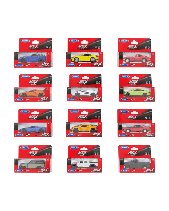 Welly NEX Models 1:38 Diecast Pull Back Cars - Assorted