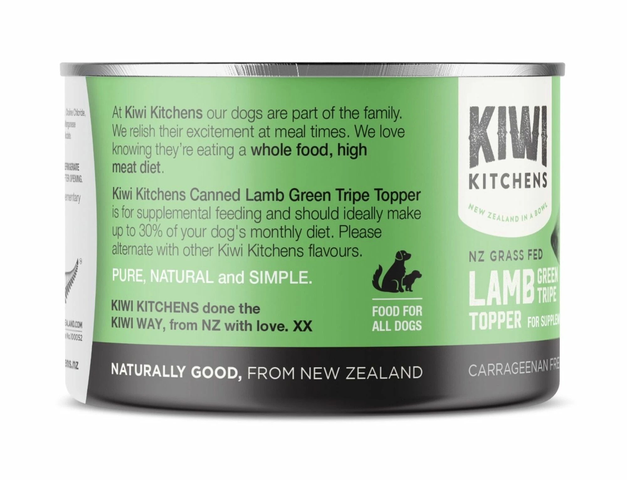 2 Kiwi Kitchens Dog Lamb Green Tripe 375g 9pk, 2 of 2