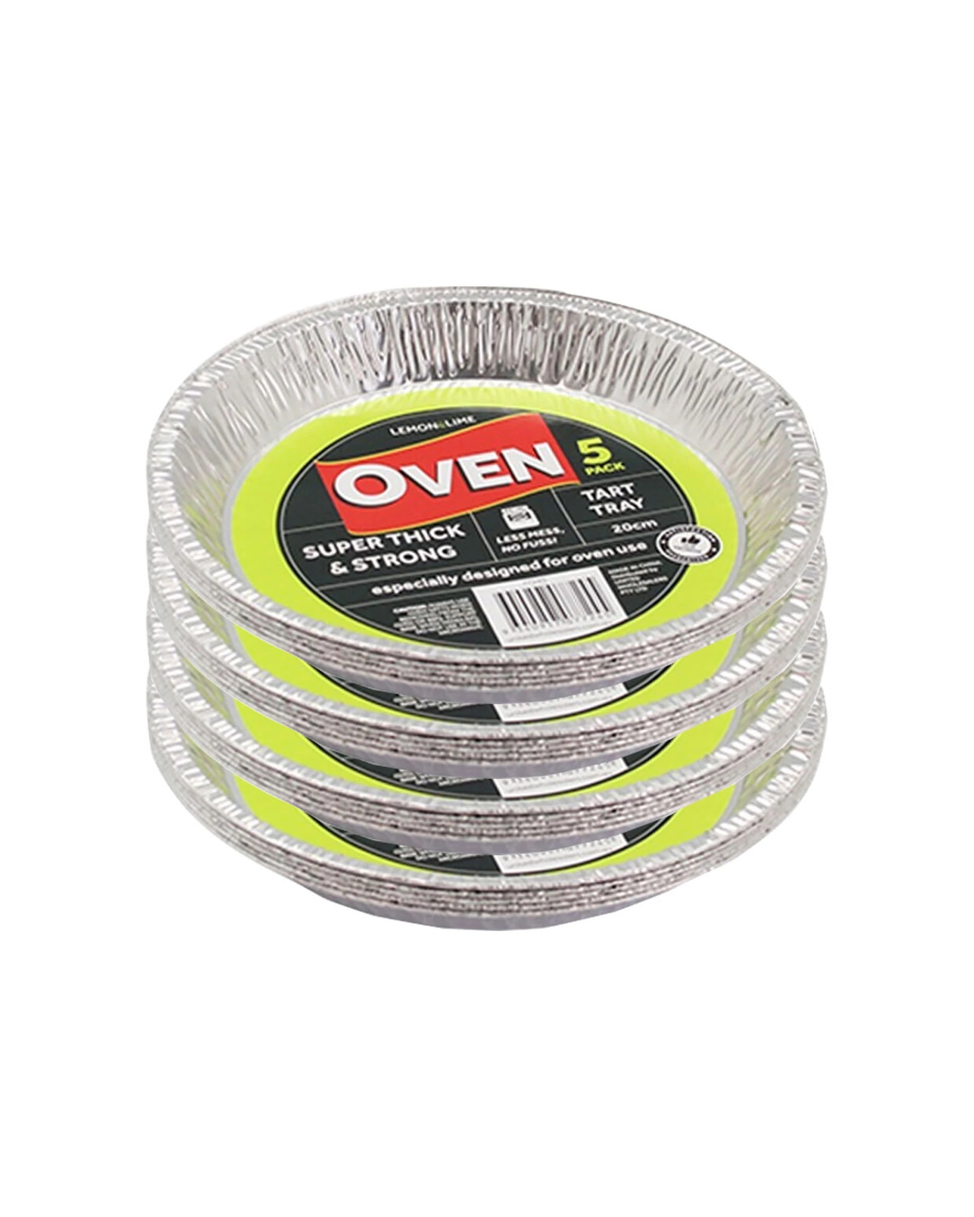 1 Lemon & Lime 20PK Foil Tart Tray 20cm Dinnerware - Silver, 1 of 3