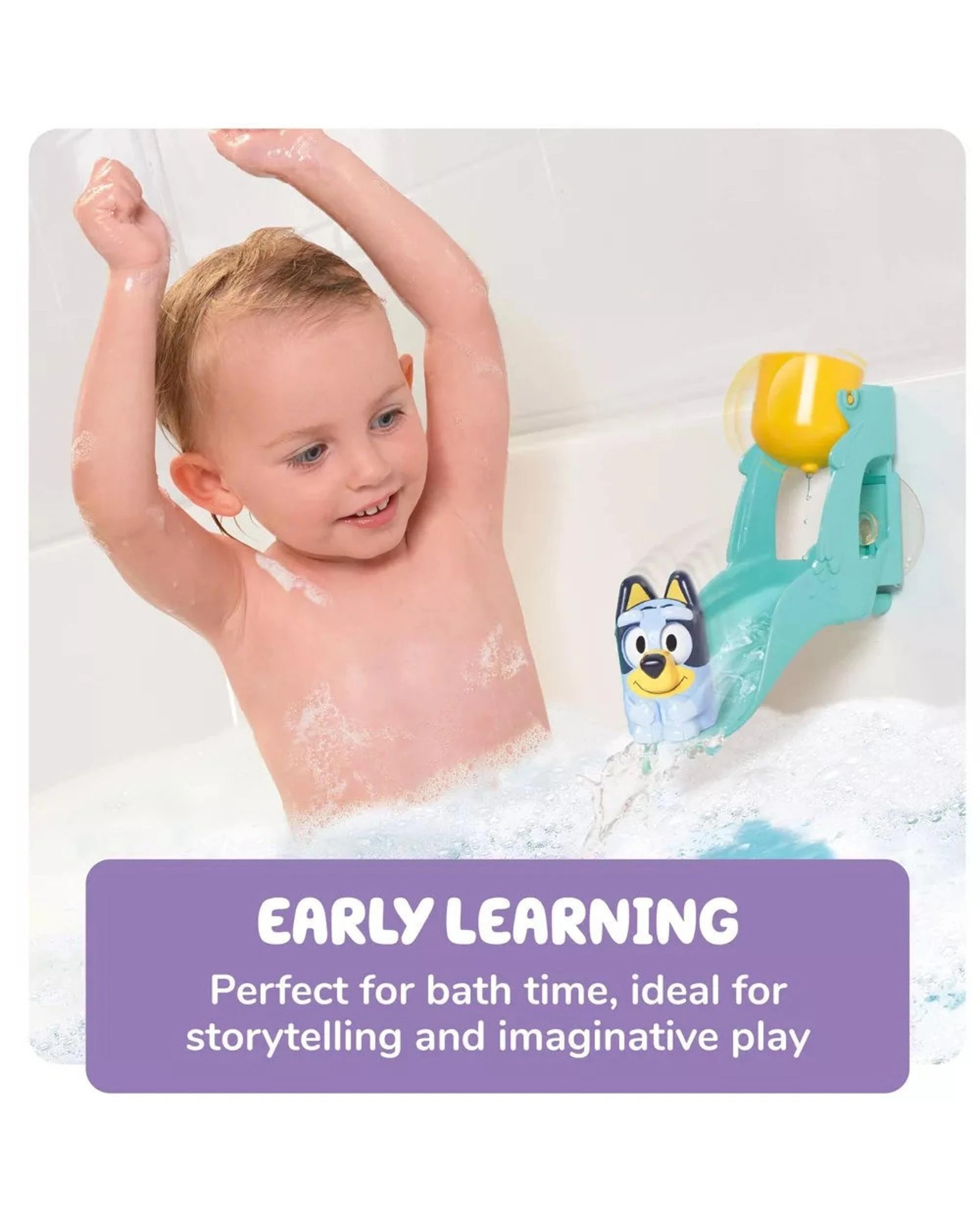 6 Tomy Toomies Bluey Waterslide Bath Toy, 6 of 6