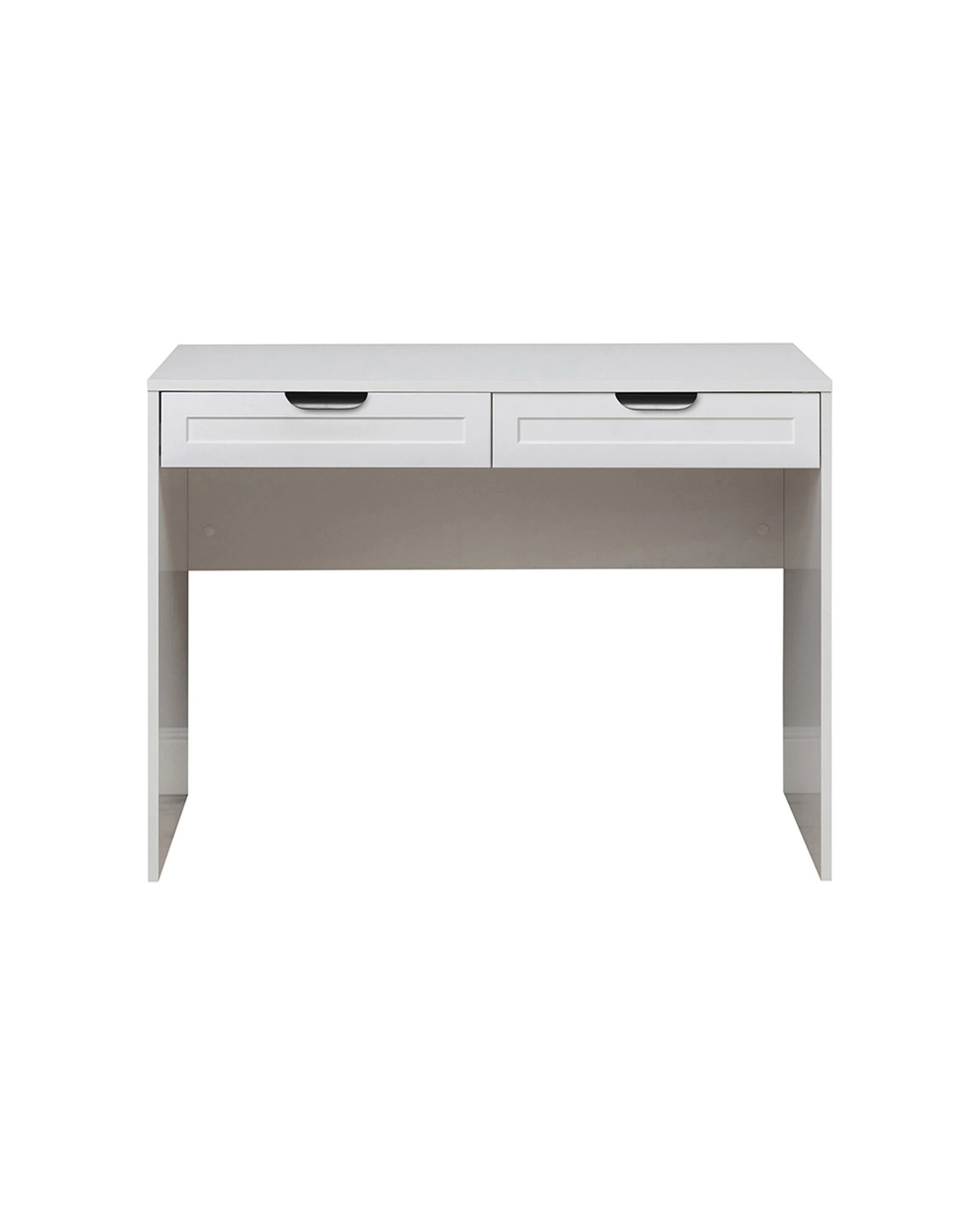 1 European Cabinetry Odessa Hamptons Front Furniture Desk Pull Handle - White, 1 of 2