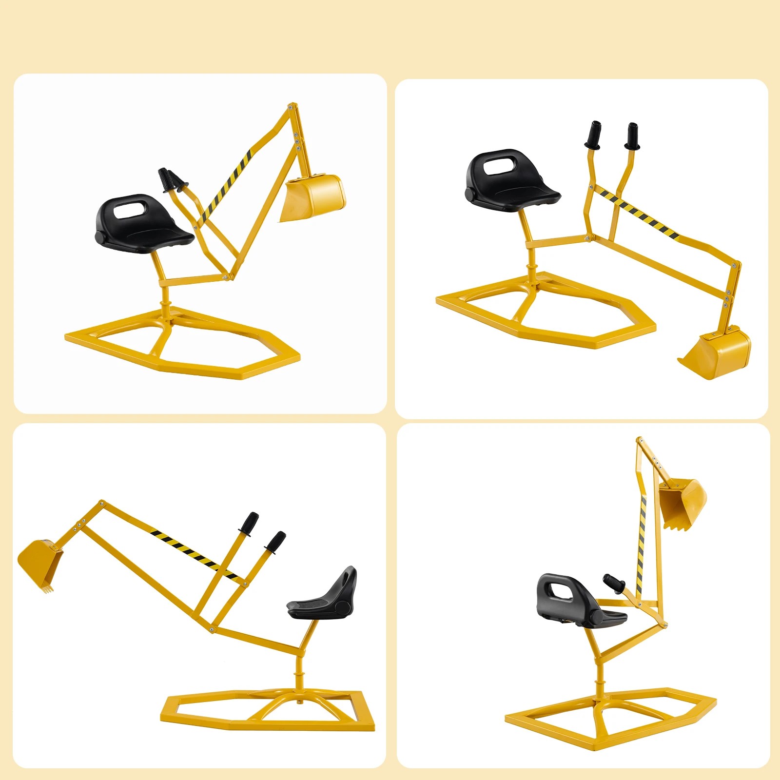 5 Costway Sand Digger Outdoor Ride on Toy w/Shovel, 5 of 5