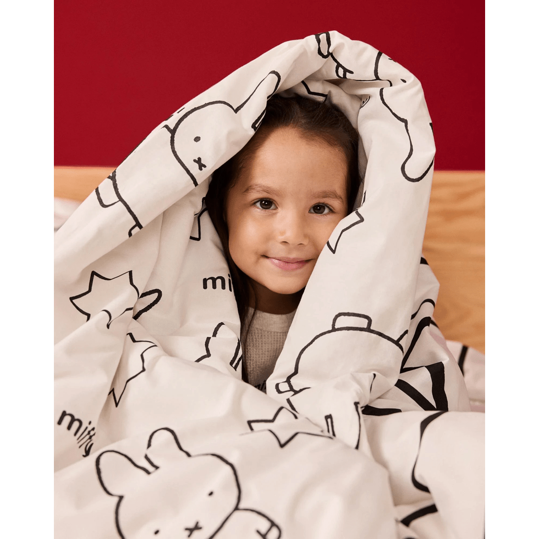 4 Miffy Kids Quilt Cover Set - White, 4 of 4