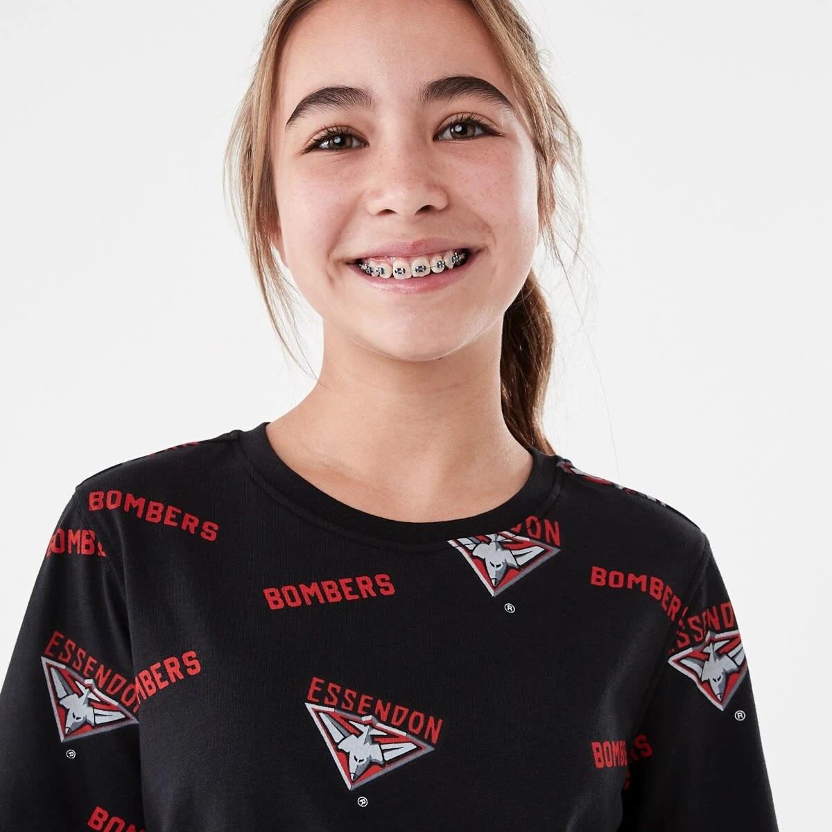 4 Official AFL Kids All Over Print T-shirt Essendon, 4 of 10