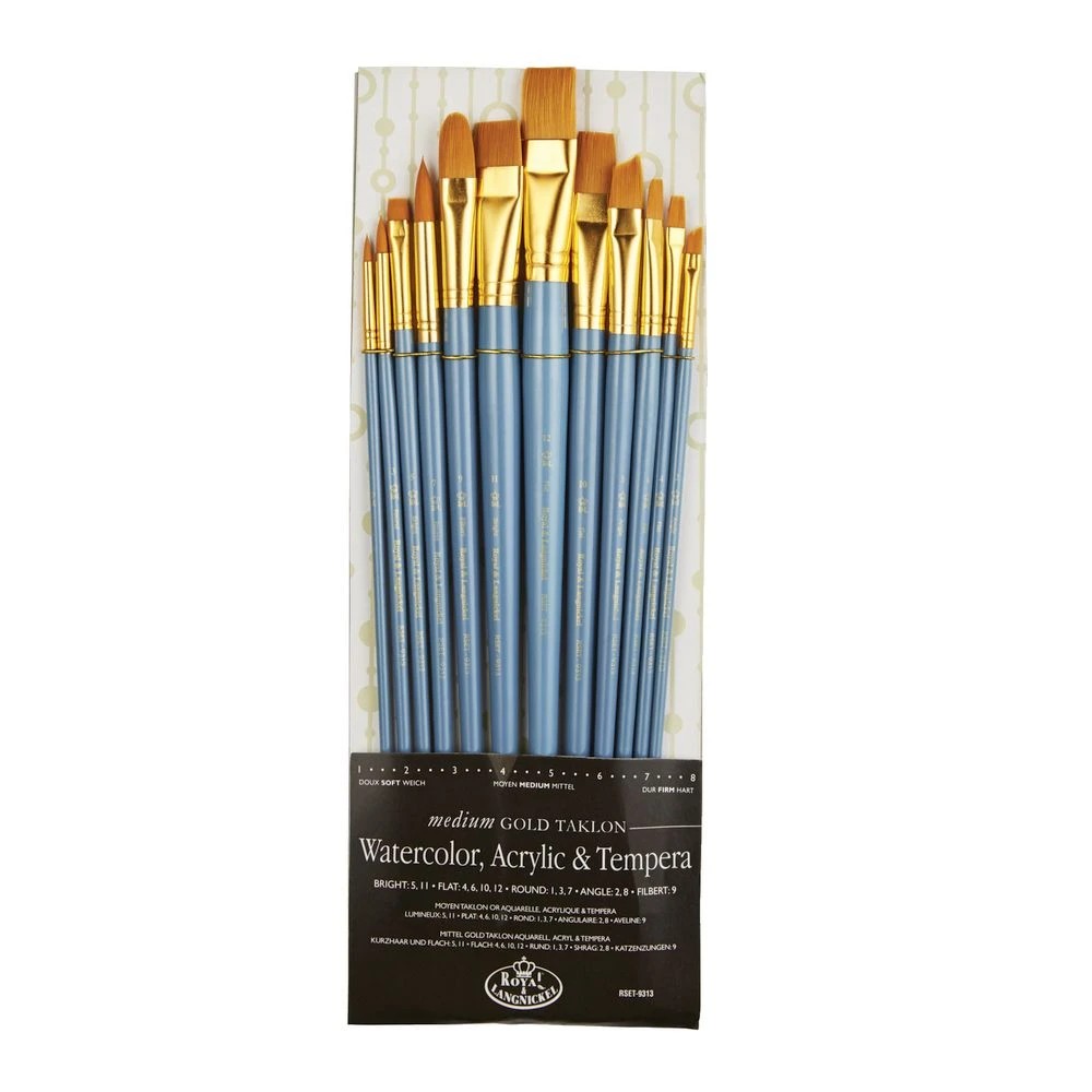 3 Royal & Langnickel Medium Gold Paintbrush Set 12 Piece, 3 of 3