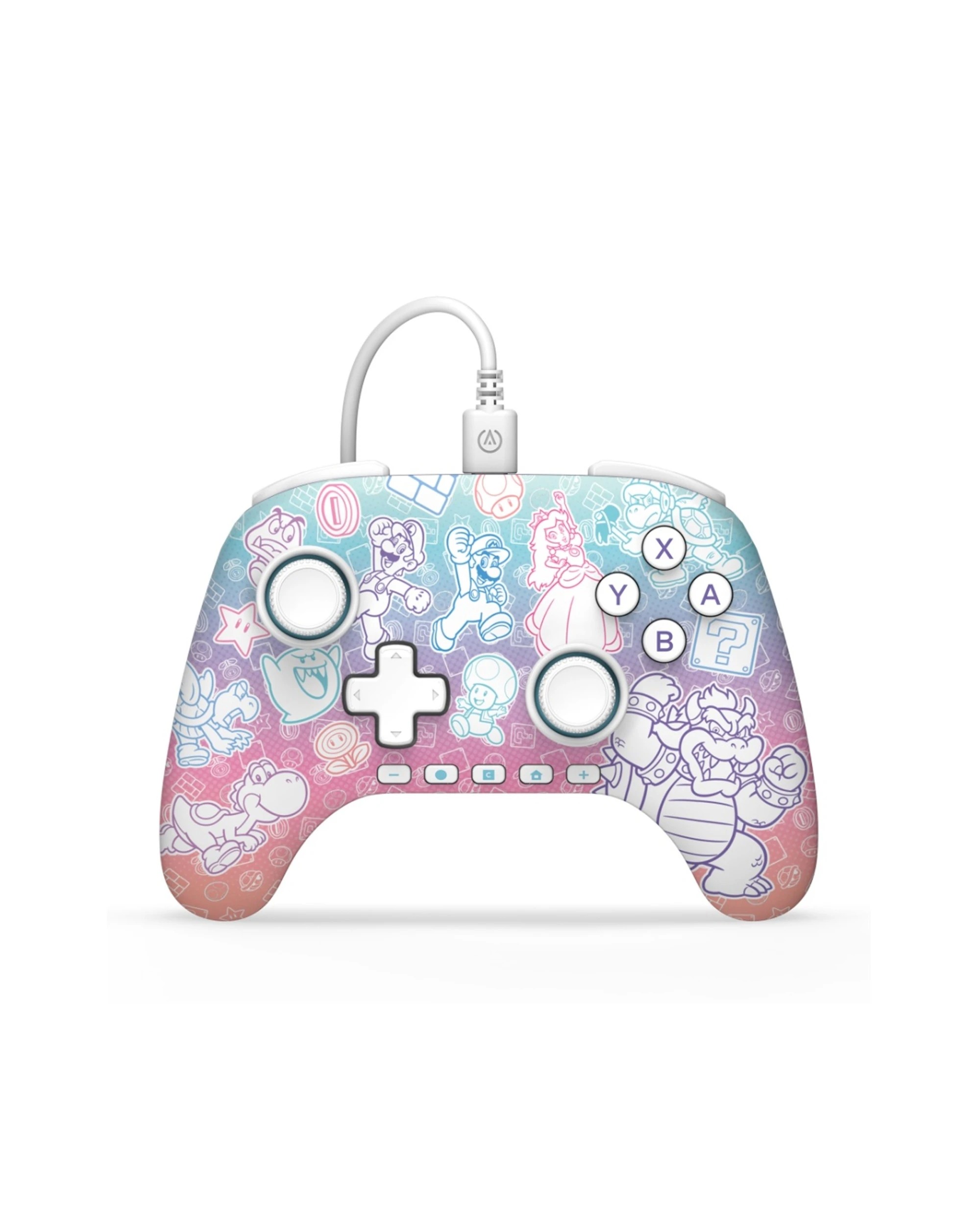 1 PowerA Nintendo Switch 2 Advantage Wired Gaming Controller Mushroom Kingdom 3.5mm - Multi, 1 of 6