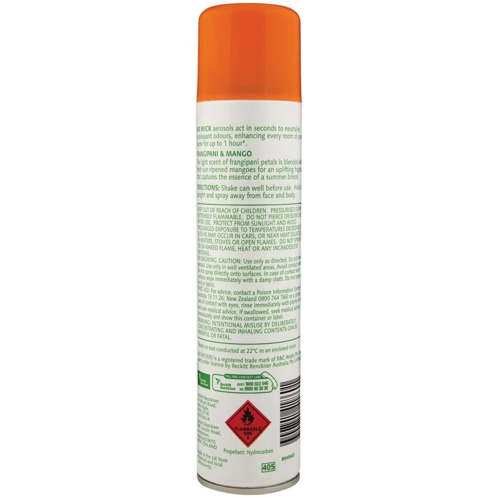 2 Air Wick Aerosol Frangipani and Mango 237g, 2 of 4