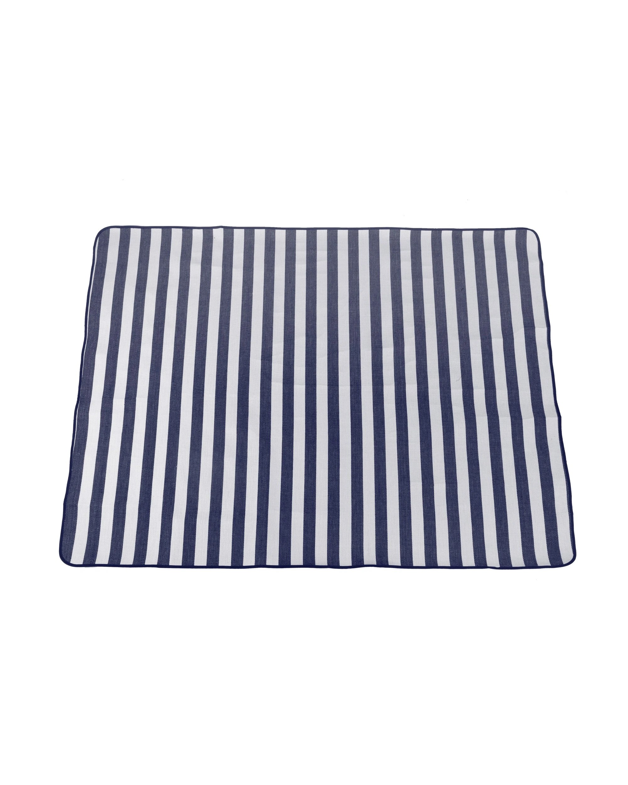 2 Sherwood Home Striped Picnic Blanket 200x150cm - Blue and White, 2 of 5