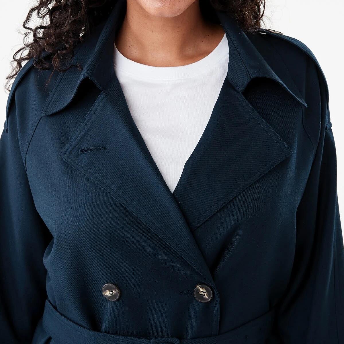 6 Lightweight Trench Coat Navy Blaze, 6 of 10