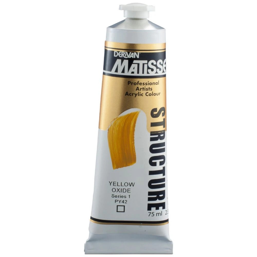 1 Derivan Matisse Structure Paint 75mL Yellow Oxide S1, 1 of 2