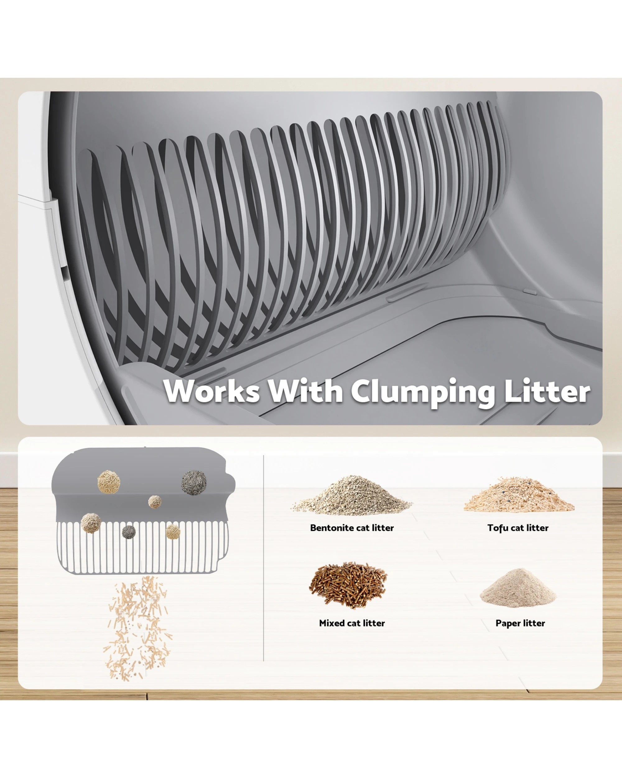 8 Advwin 90l Self Cleaning Cat Litter Box Automatic, 8 of 8