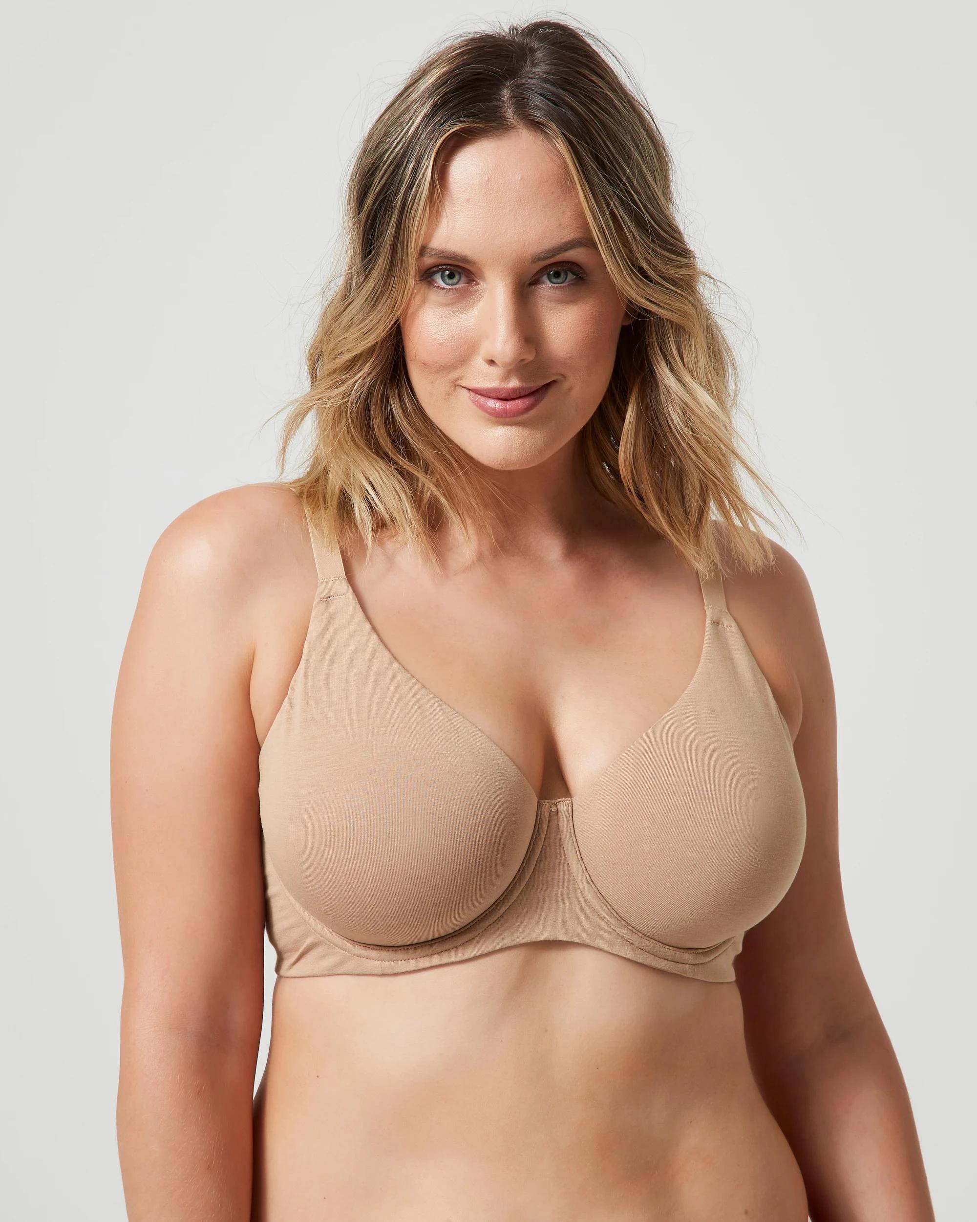 4 Target Woman Fuller Figure Pippa Cotton Soft Cup Bra LATTE BROWN, 4 of 5