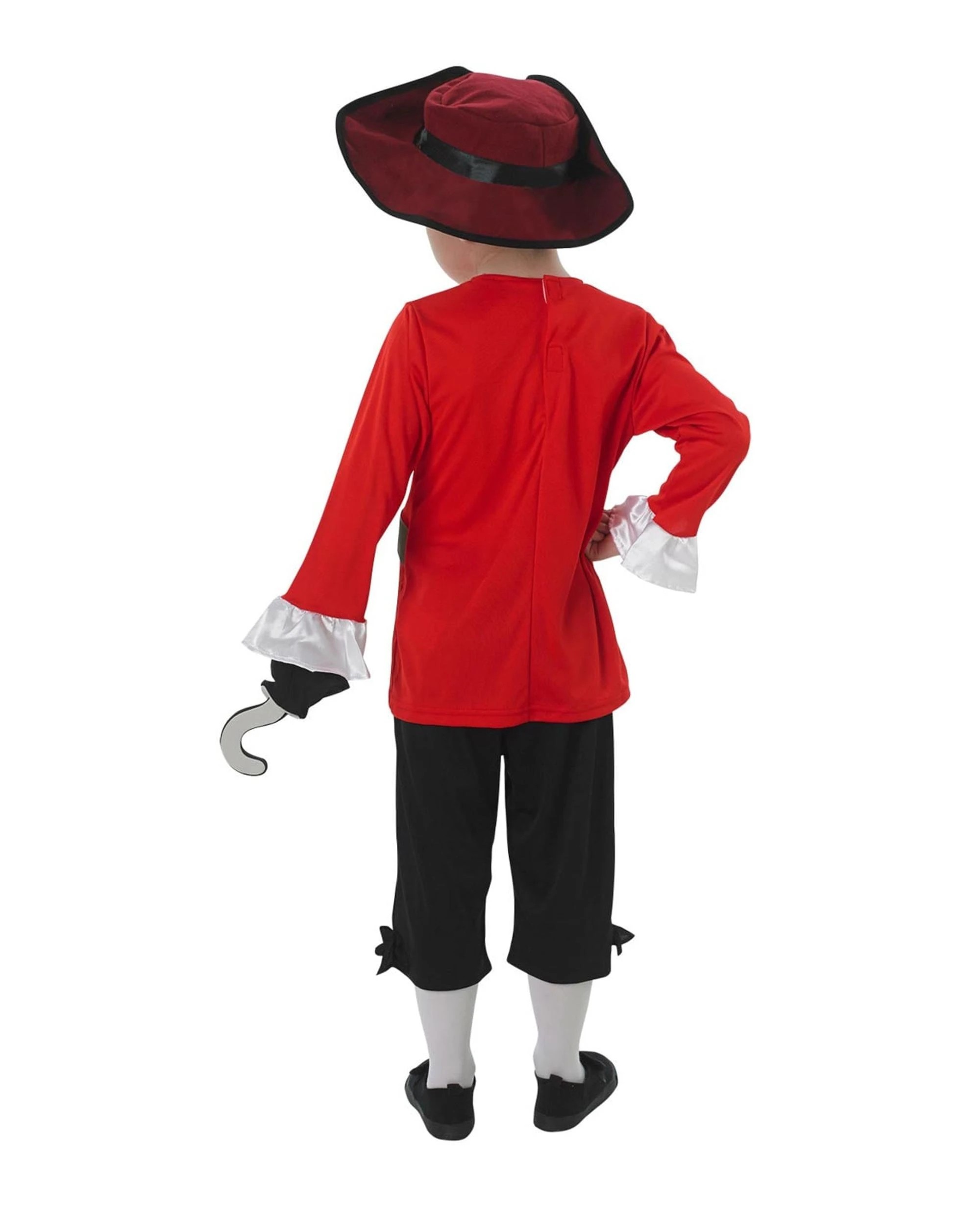 2 Disney Captain Hook Deluxe Costume Size 5-6 Years, 2 of 3