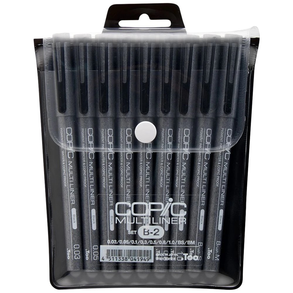 1 Copic Multiliner Inking Pens 9 Pack, 1 of 10