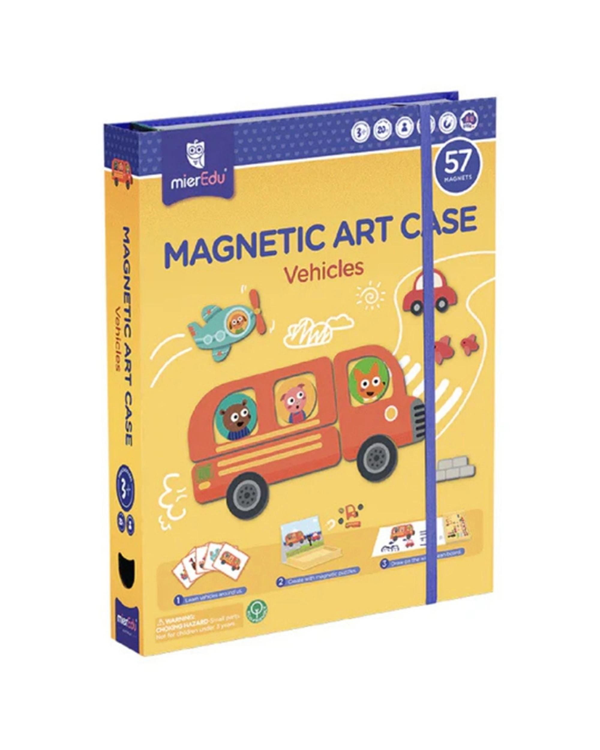 1 Mieredu Magnetic Art Case Vehicles Car Kids Play Toy, 1 of 3