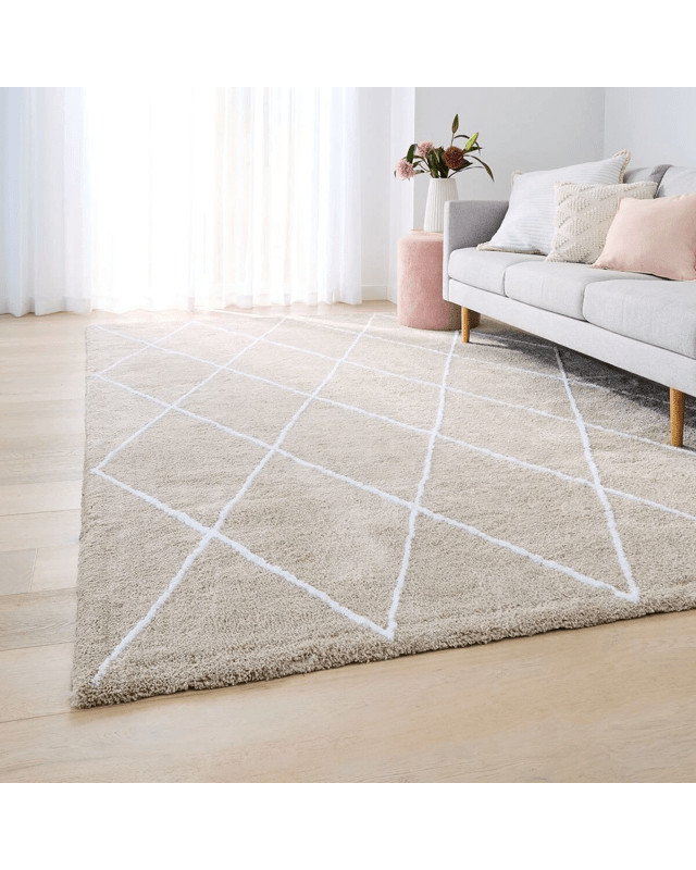 Trellis Rug - Natural, Extra Extra Large - 300cm x 2