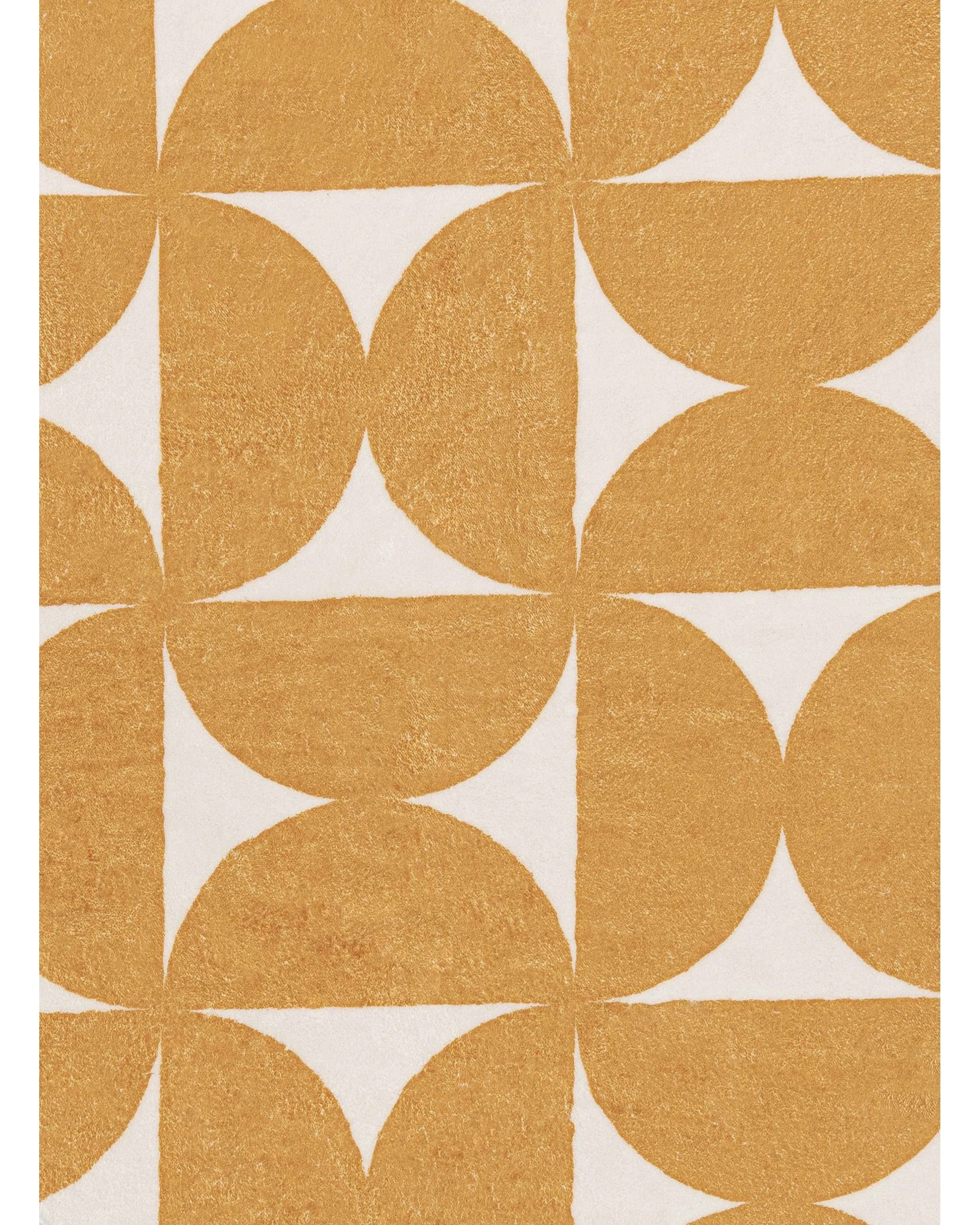 4 Loopsie Almere Geometric Washable Round Rug-160cm x 160cm - Gold, 4 of 4