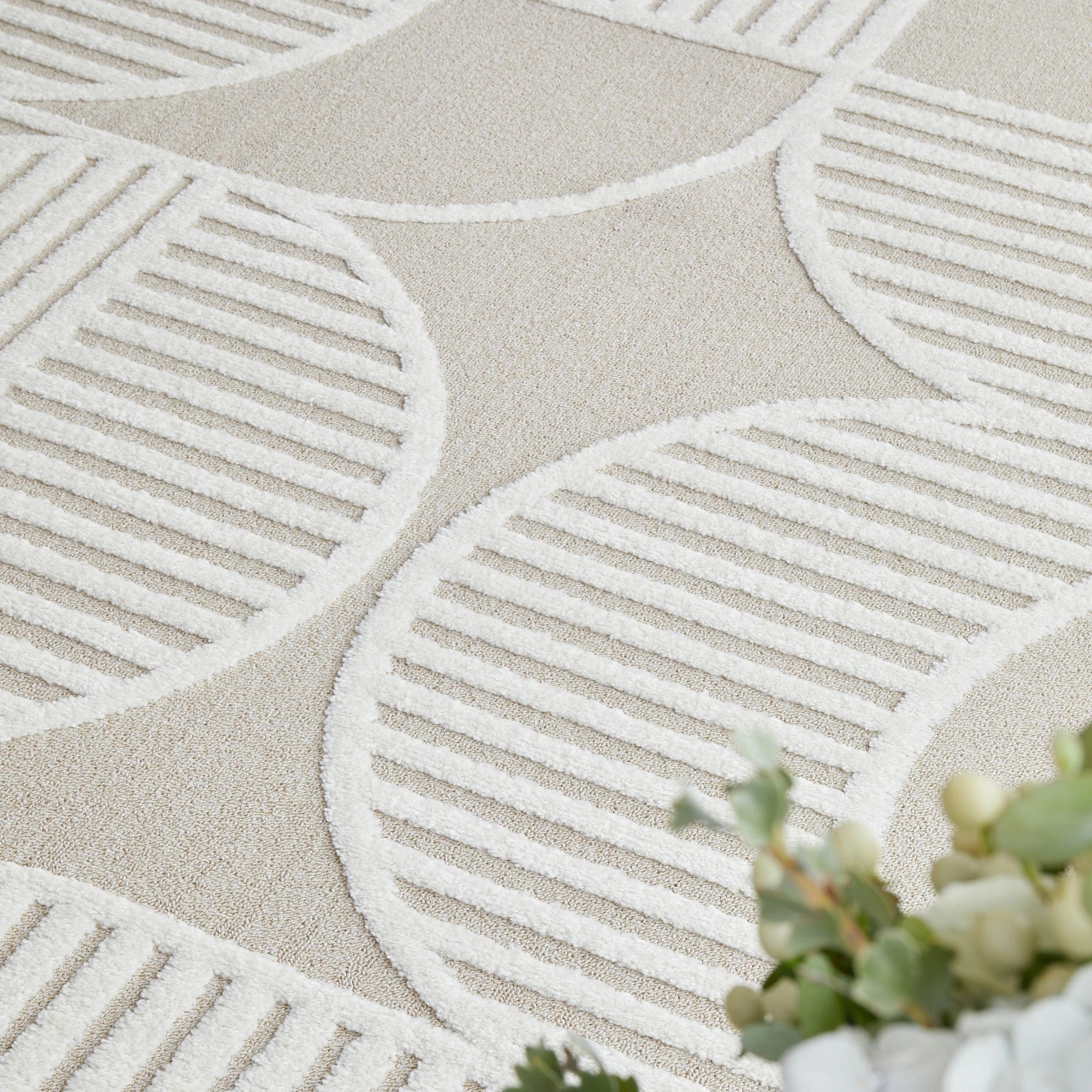 3 Common Ground Rugs Nirvana Leo 230x160cm - Medium Floor Rug - Beige, 3 of 7