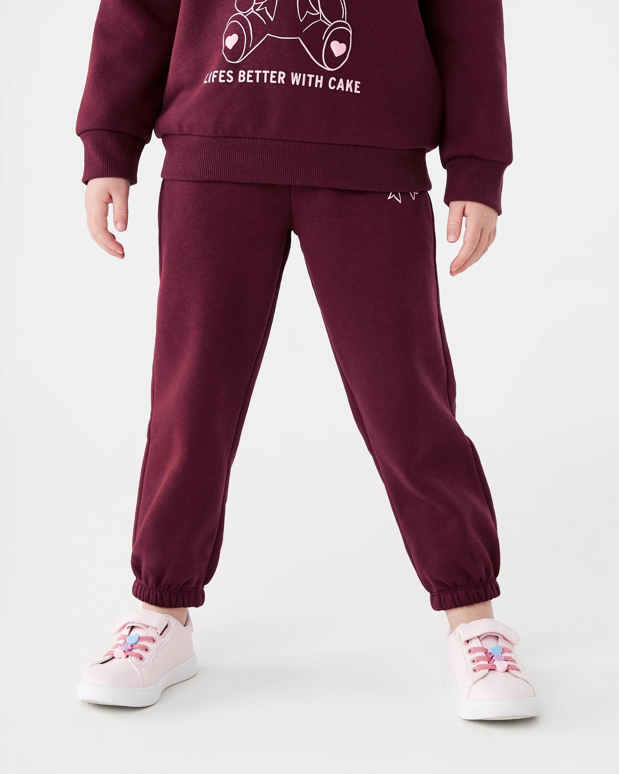 1 Print Trackpants Red Teddy, 1 of 6