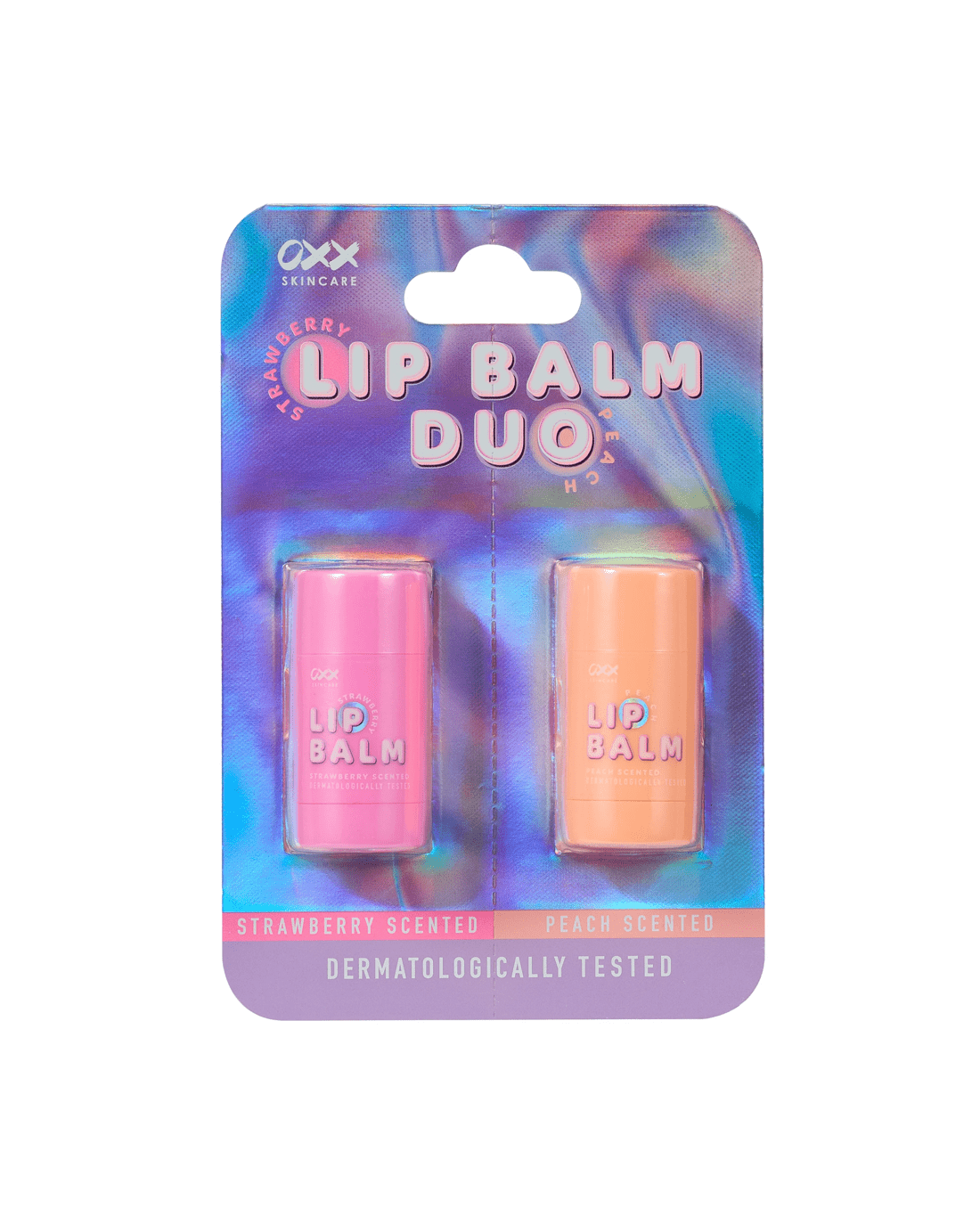 1 OXX Skincare Lip Balm Duo - Strawberry and Peach Scented, 1 of 7