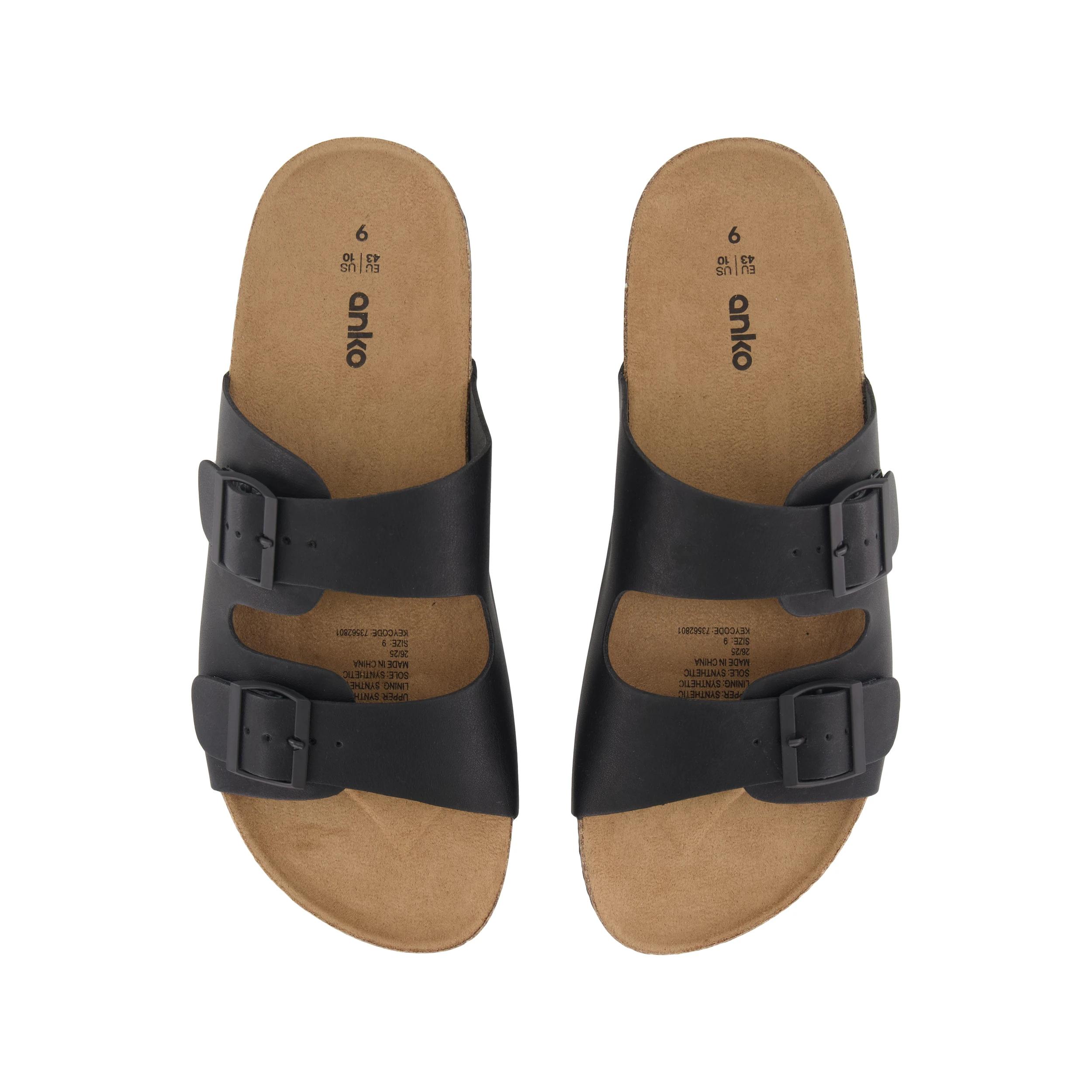 3 Double Buckle Sandals Black, 3 of 3