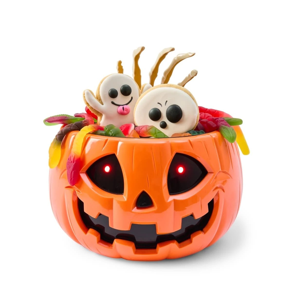 2 Animated Pumpkin Hand Candy Bowl, 2 of 9