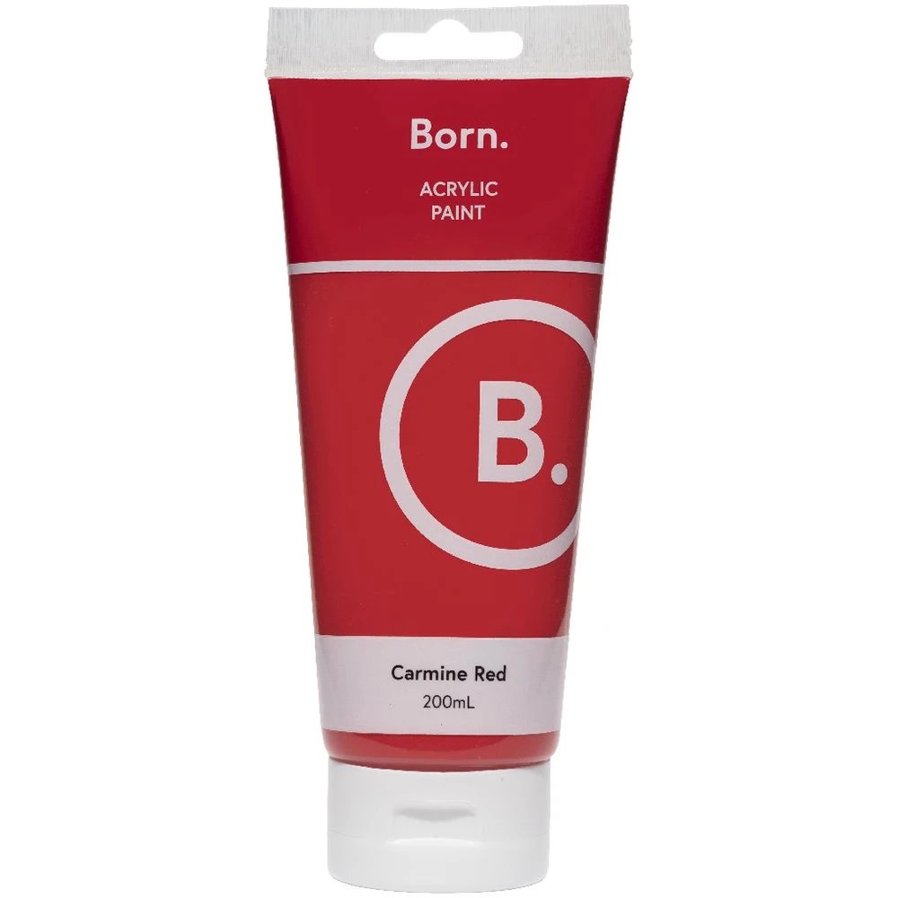 2 Born Acrylic Paint 200mL Carmine Red, 2 of 3