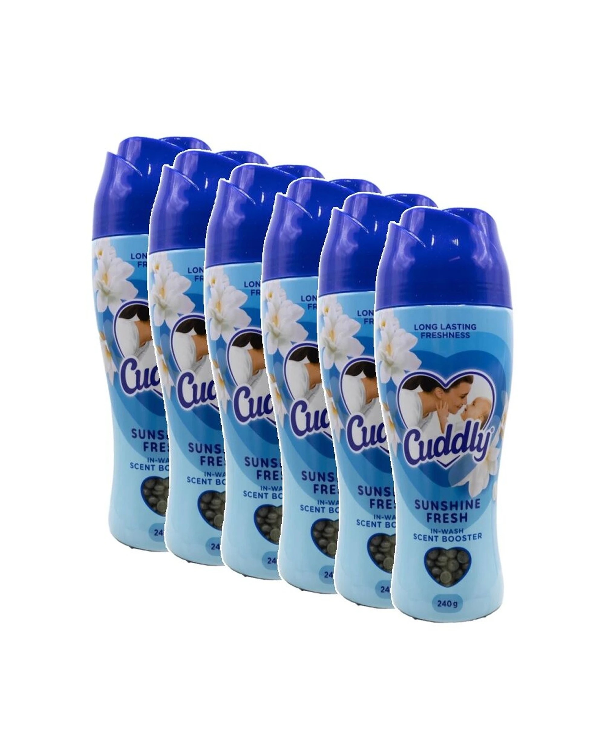 1 Cuddly 6PK In Wash Scent Booster Pellets Sunshine Fresh Tropical Fragrance - Blue, 1 of 3