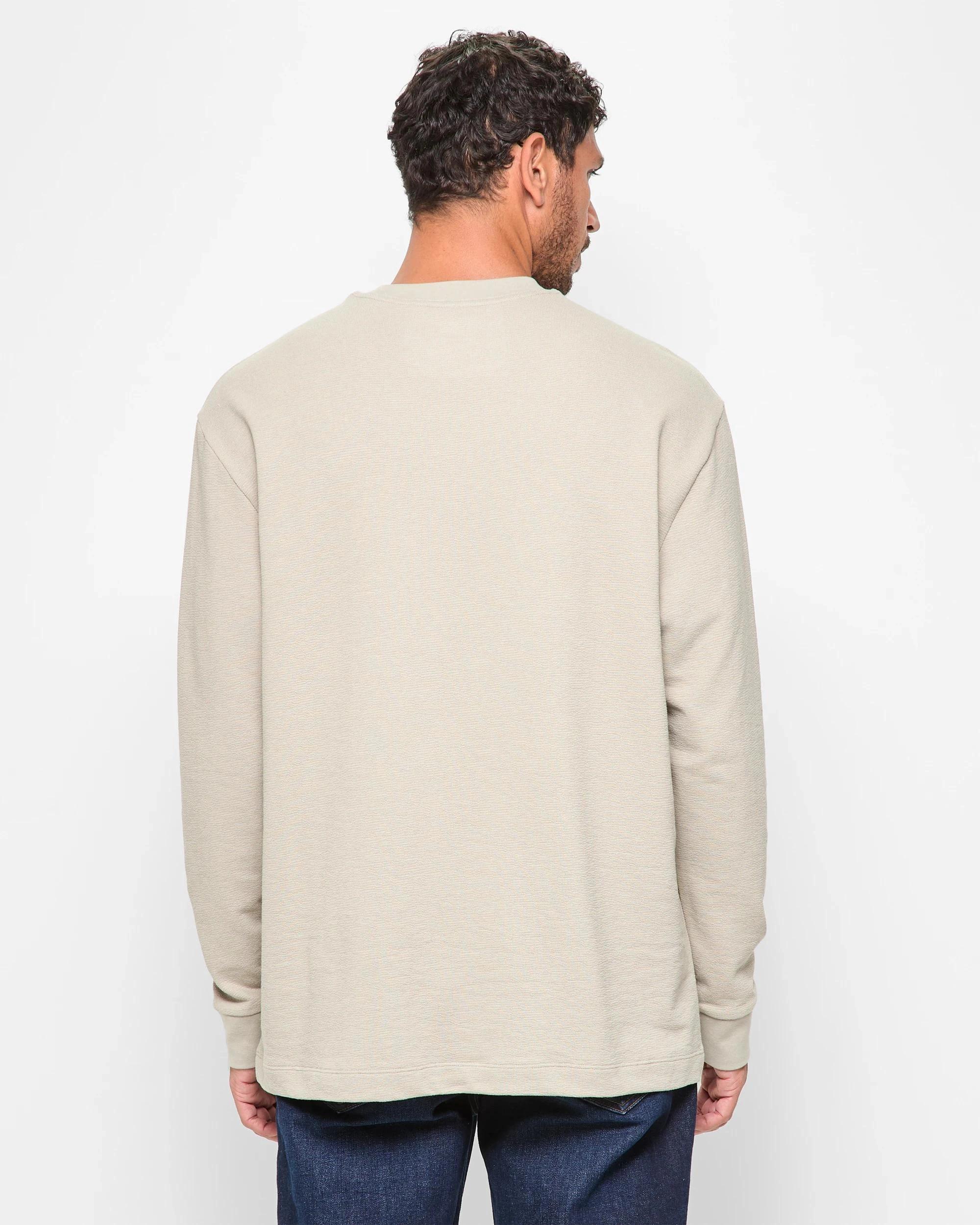 4 Target Australian Cotton Blend Long Sleeve Textured T-Shirt FOG, 4 of 5