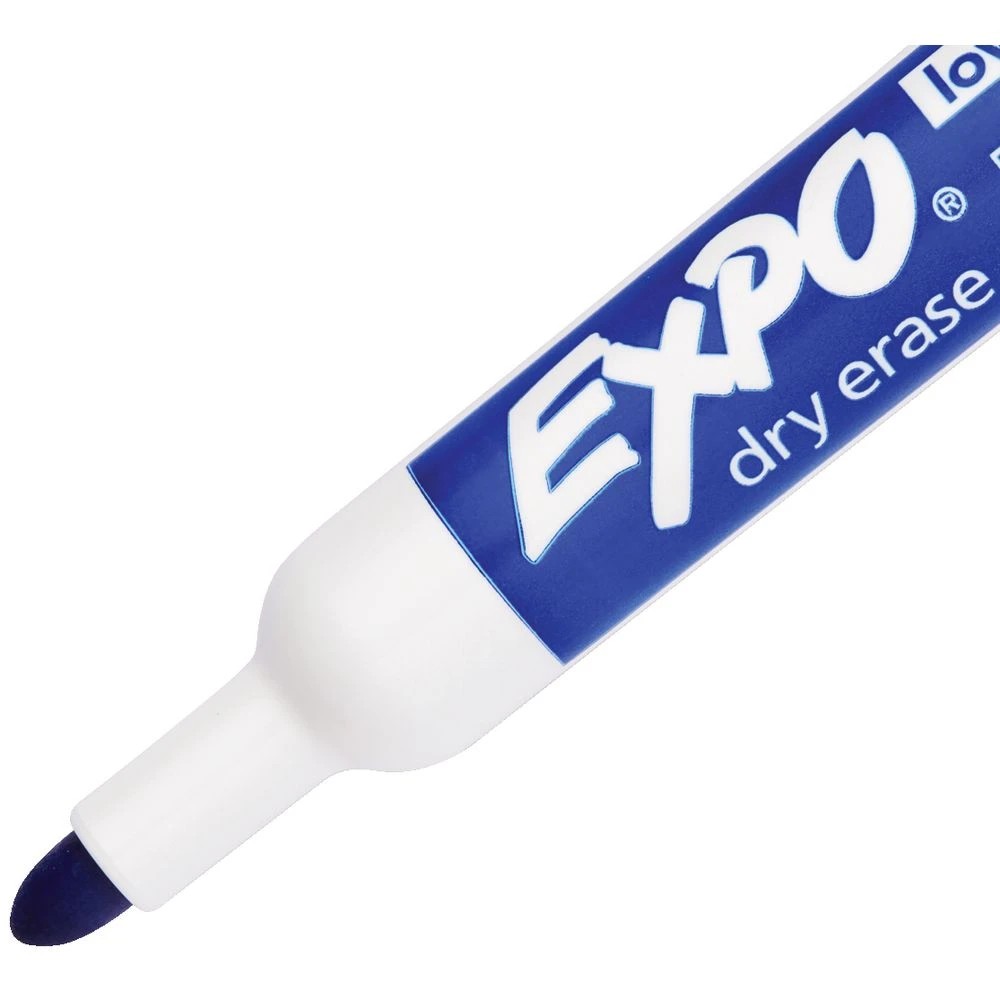 3 Expo Whiteboard Markers Bullet Blue 12 Pack, 3 of 5