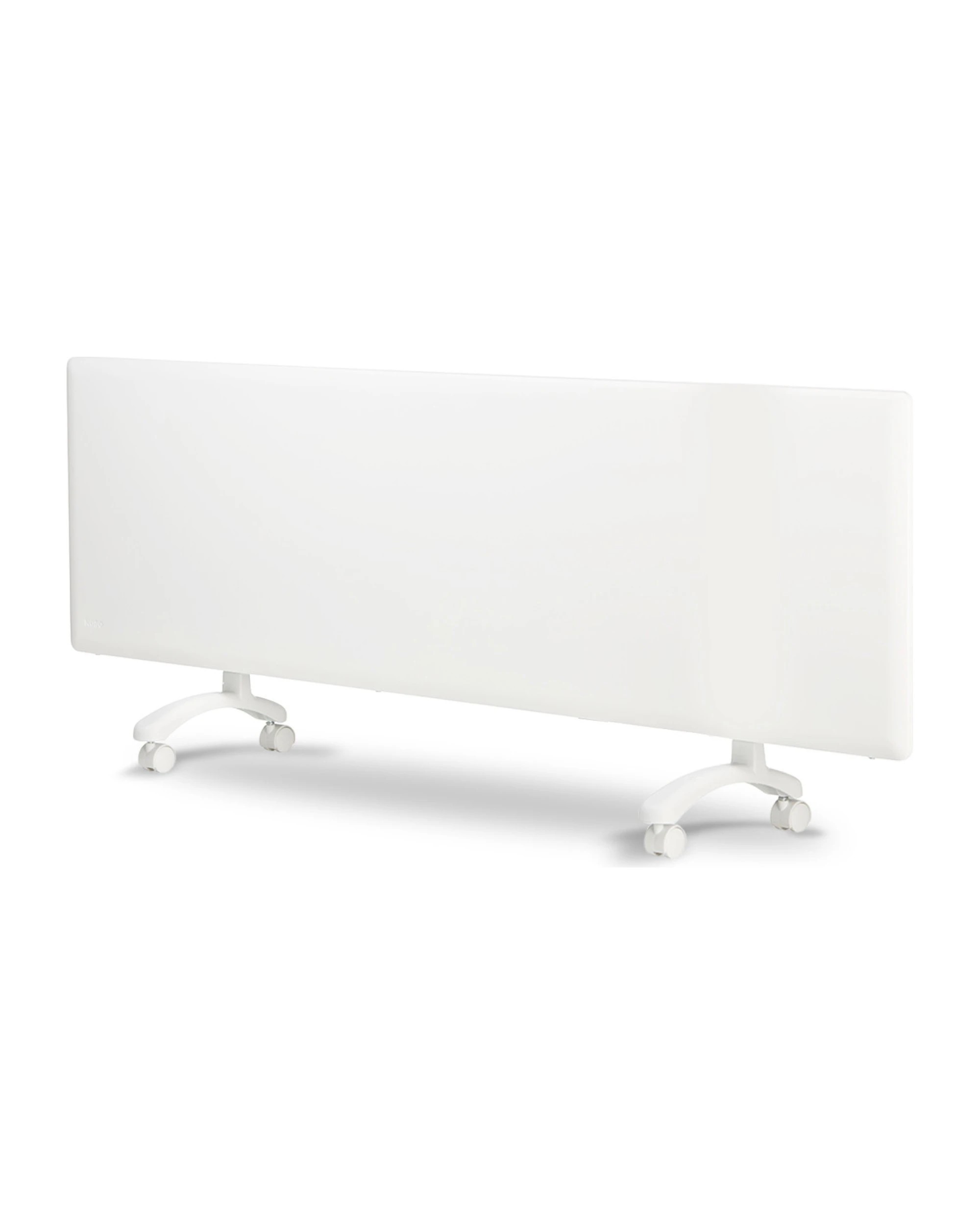1 Nobo 2400W Electric Panel Heater with Thermostat and Castors - White, 1 of 9