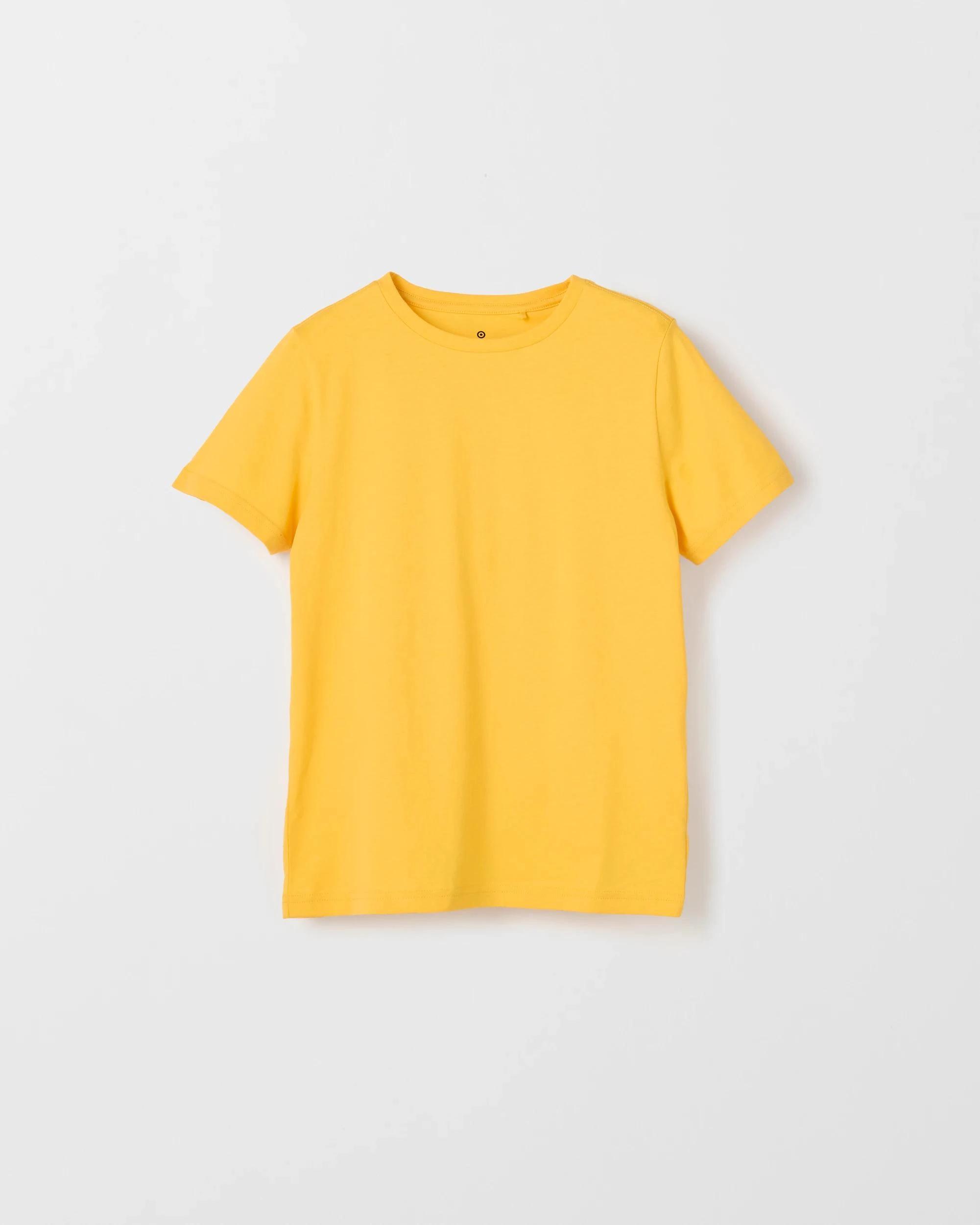 2 Target Kids Australian Cotton 2 Pack School T-Shirt GOLD, 2 of 3