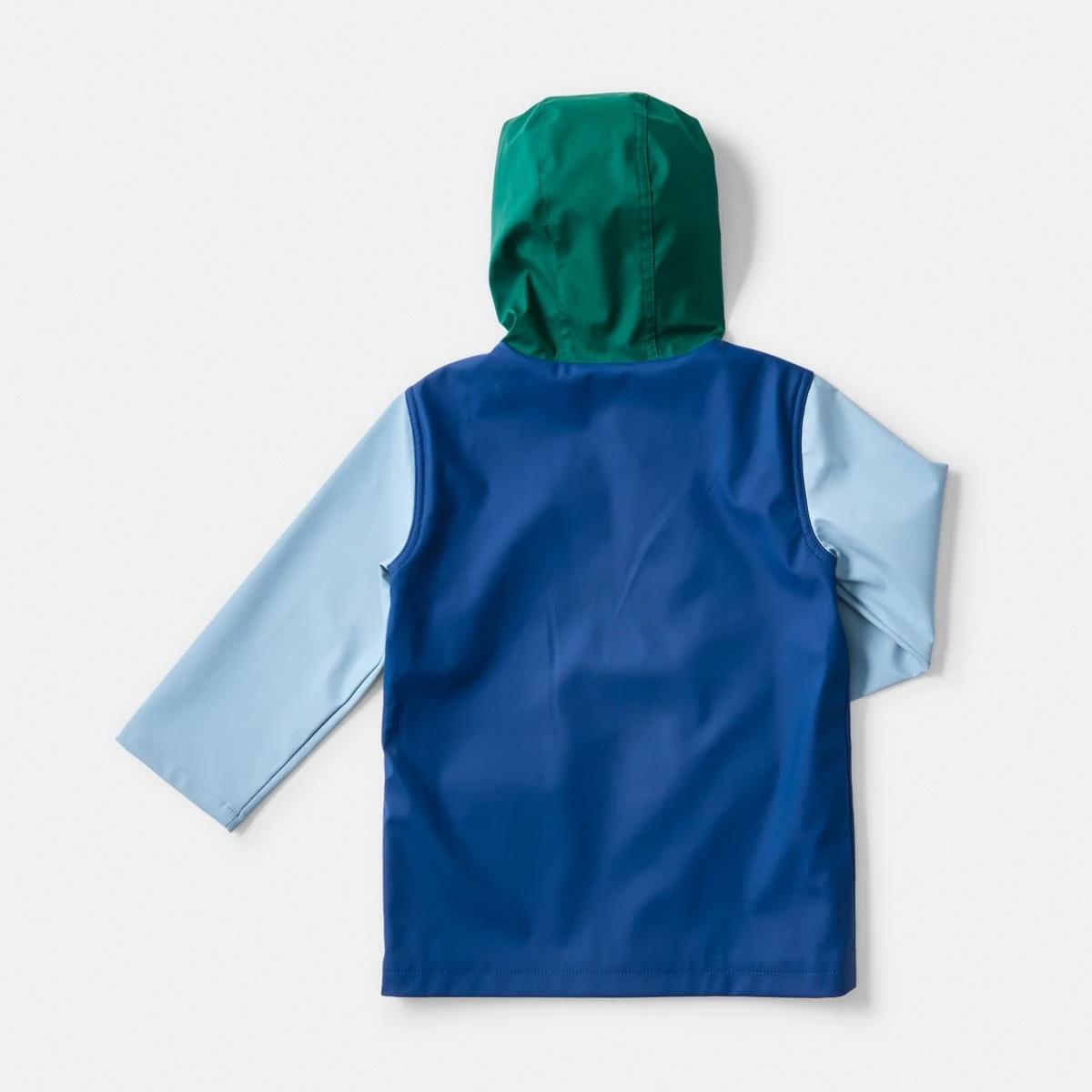 9 Colour Block Rain Jacket Vars Green, 9 of 9