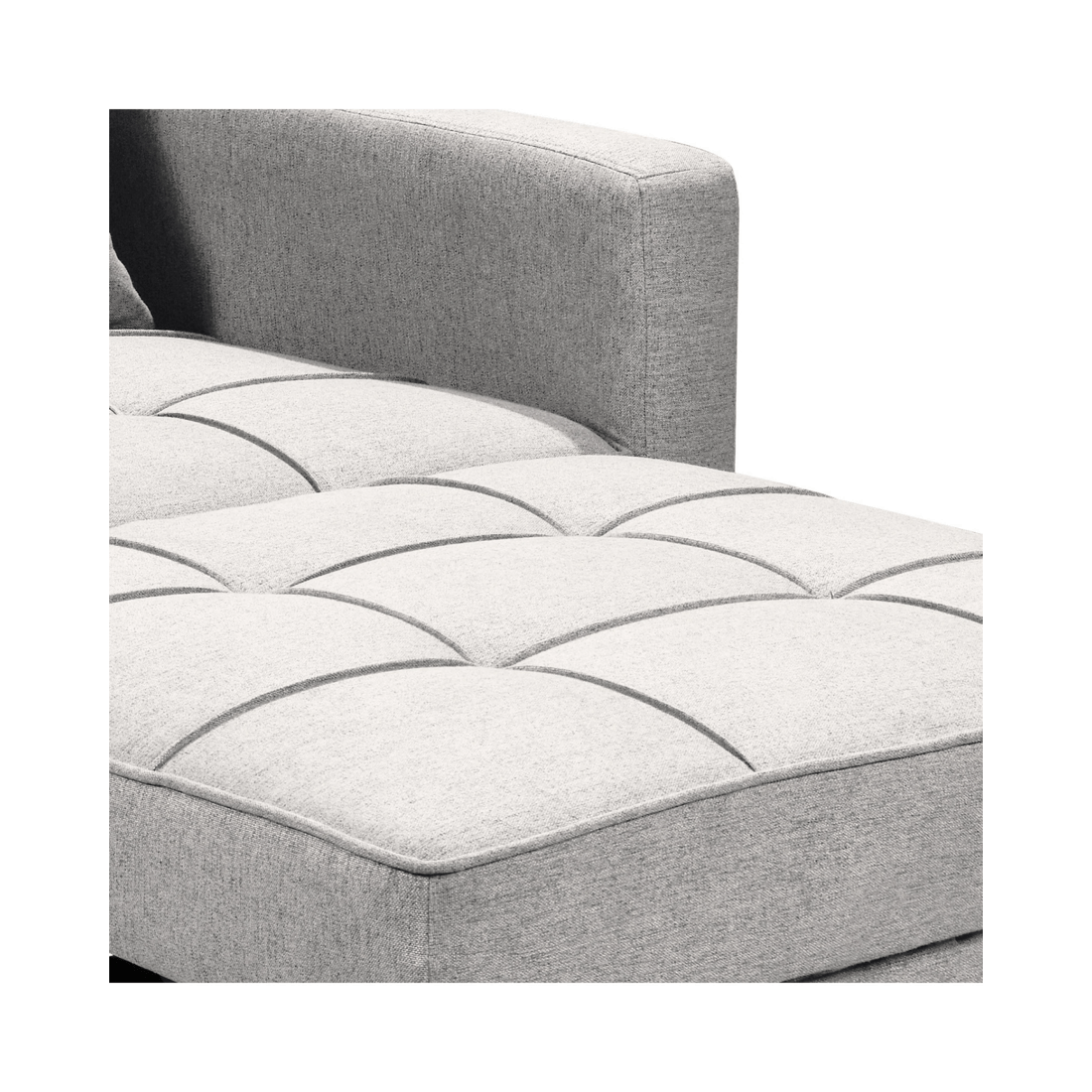 8 Suri 3-in-1 Convertible Sofa Chair Bed Lounger By Sarantino Light Grey, 8 of 10